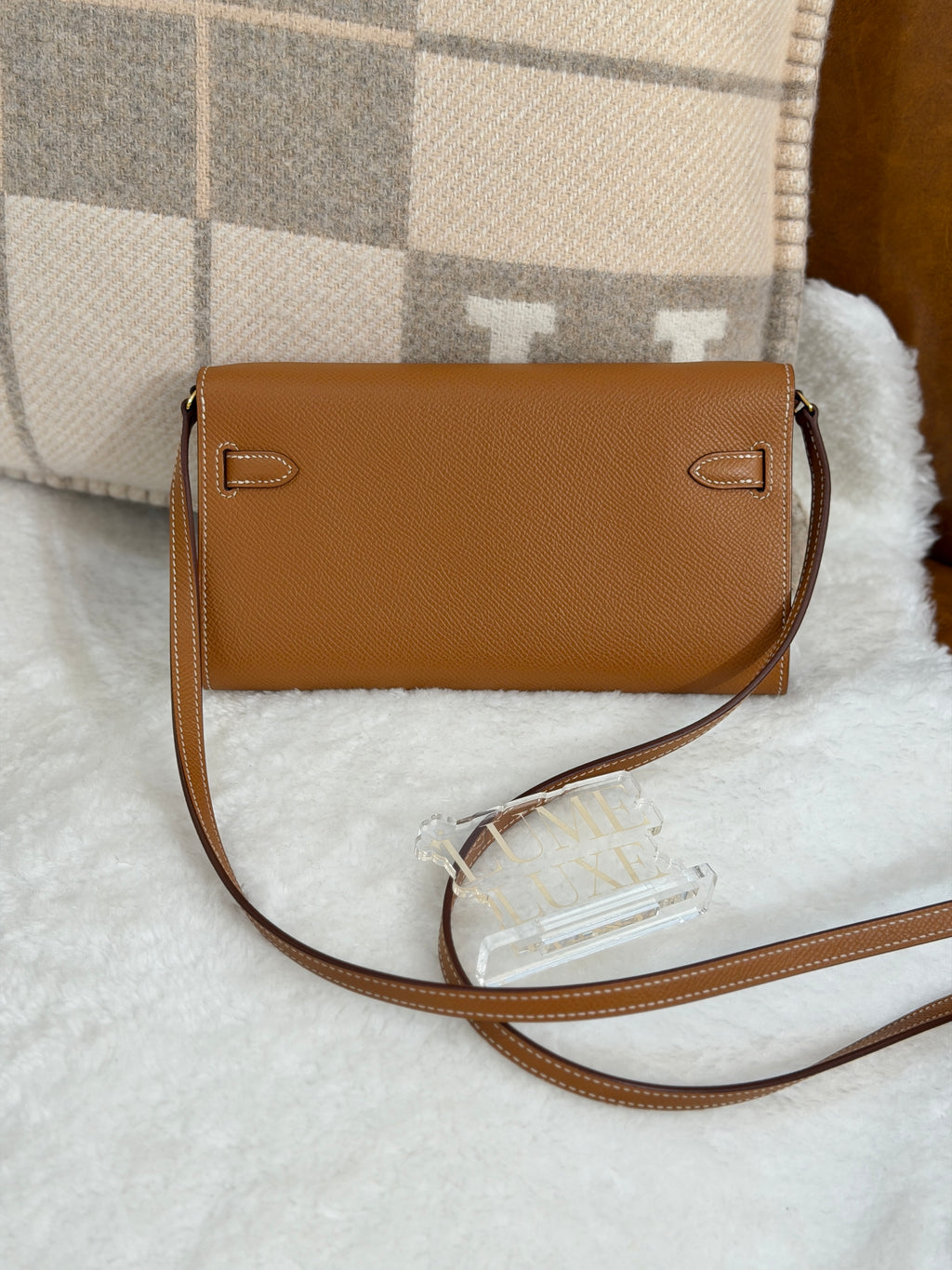 [Preloved] Hermès Kelly To Go Gold Epsom CC