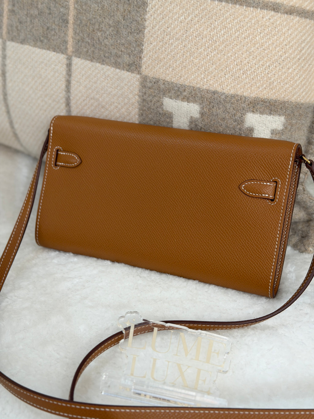 [Preloved] Hermès Kelly To Go Gold Epsom CC