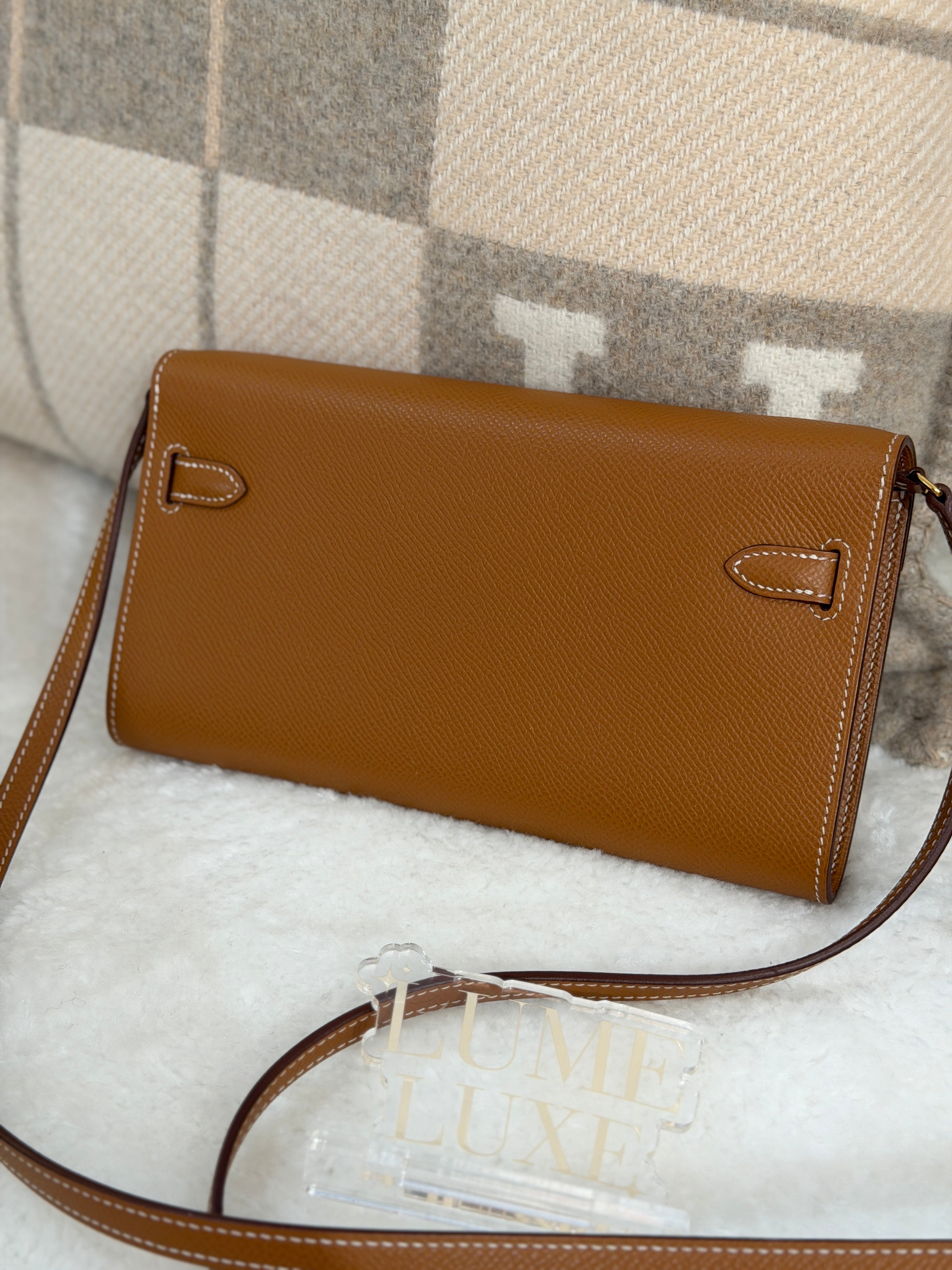 [Preloved] Hermès Kelly To Go Gold Epsom CC