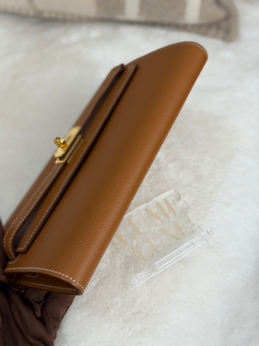 [Preloved] Hermès Kelly To Go Gold Epsom CC