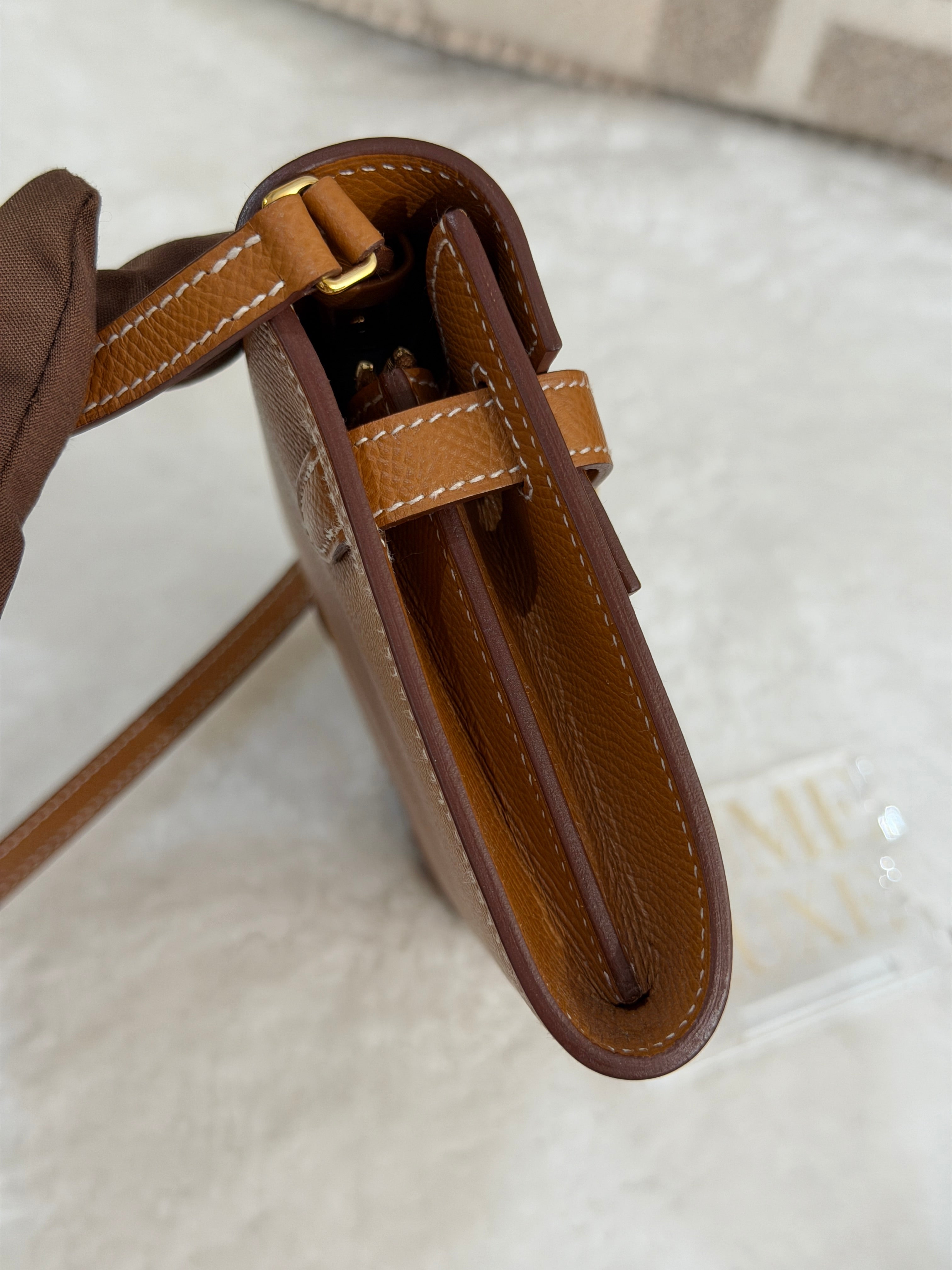 [Preloved] Hermès Kelly To Go Gold Epsom CC