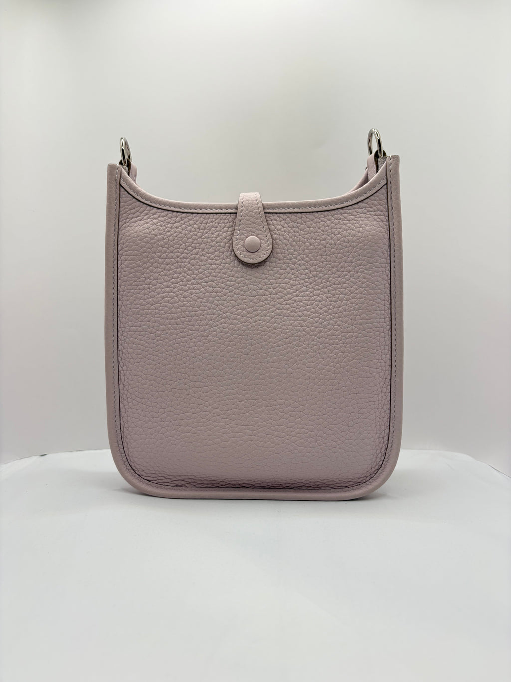 [Preloved] Hermès Mini Evelyne Mauve Pale TC CK