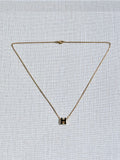 [New] Hermès mini pop H Pendant Marron Glace / rosegold