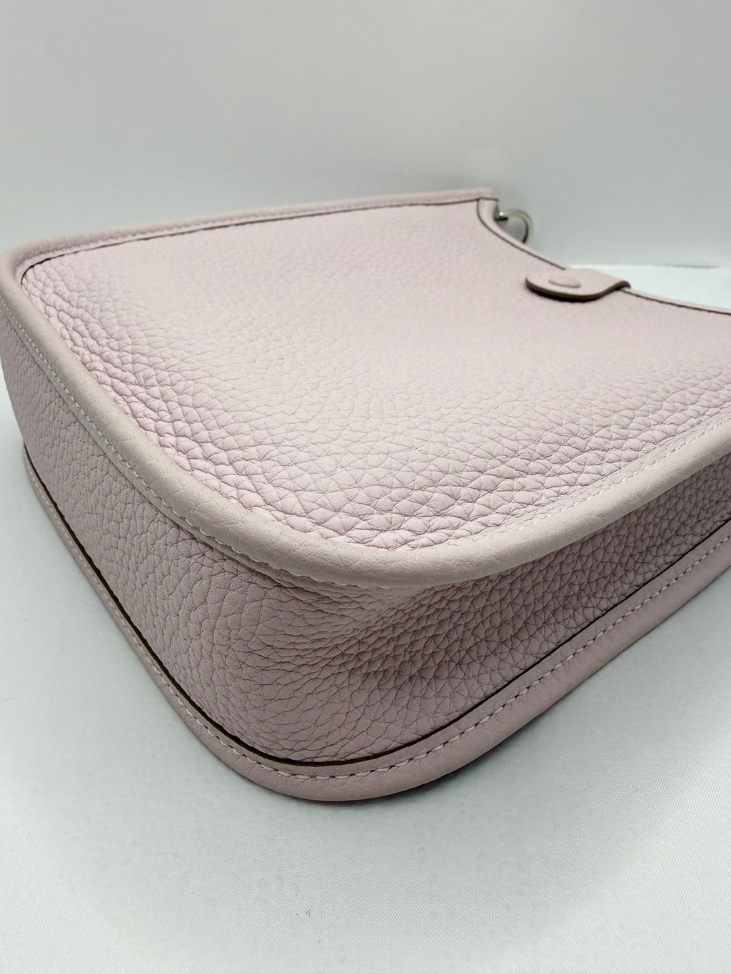 [Preloved] Hermès Mini Evelyne Mauve Pale TC CK
