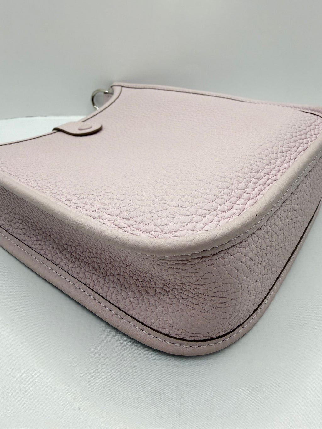 [Preloved] Hermès Mini Evelyne Mauve Pale TC CK