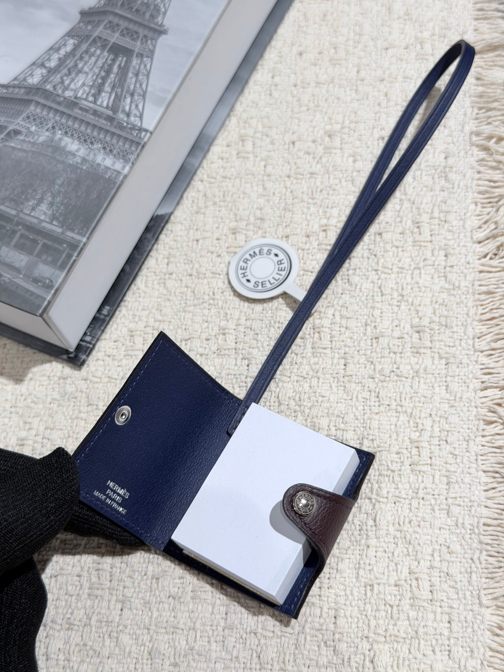 [New] Hermès Ulysse Nano Charm Rouge Sellier/Bleu Saphir