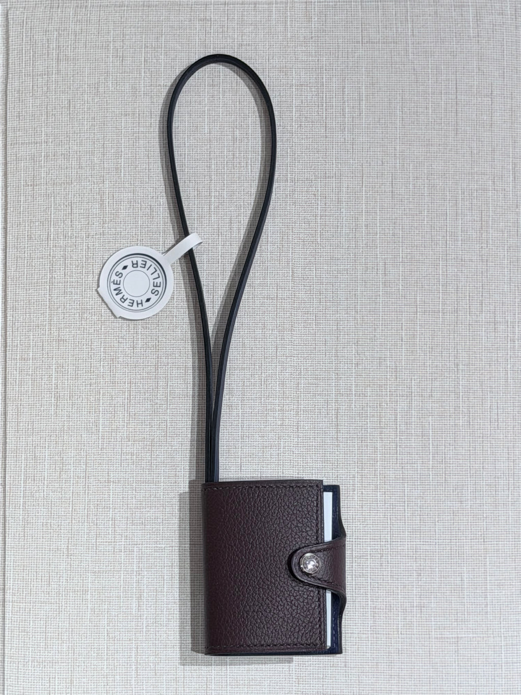[New] Hermès Ulysse Nano Charm Rouge Sellier/Bleu Saphir