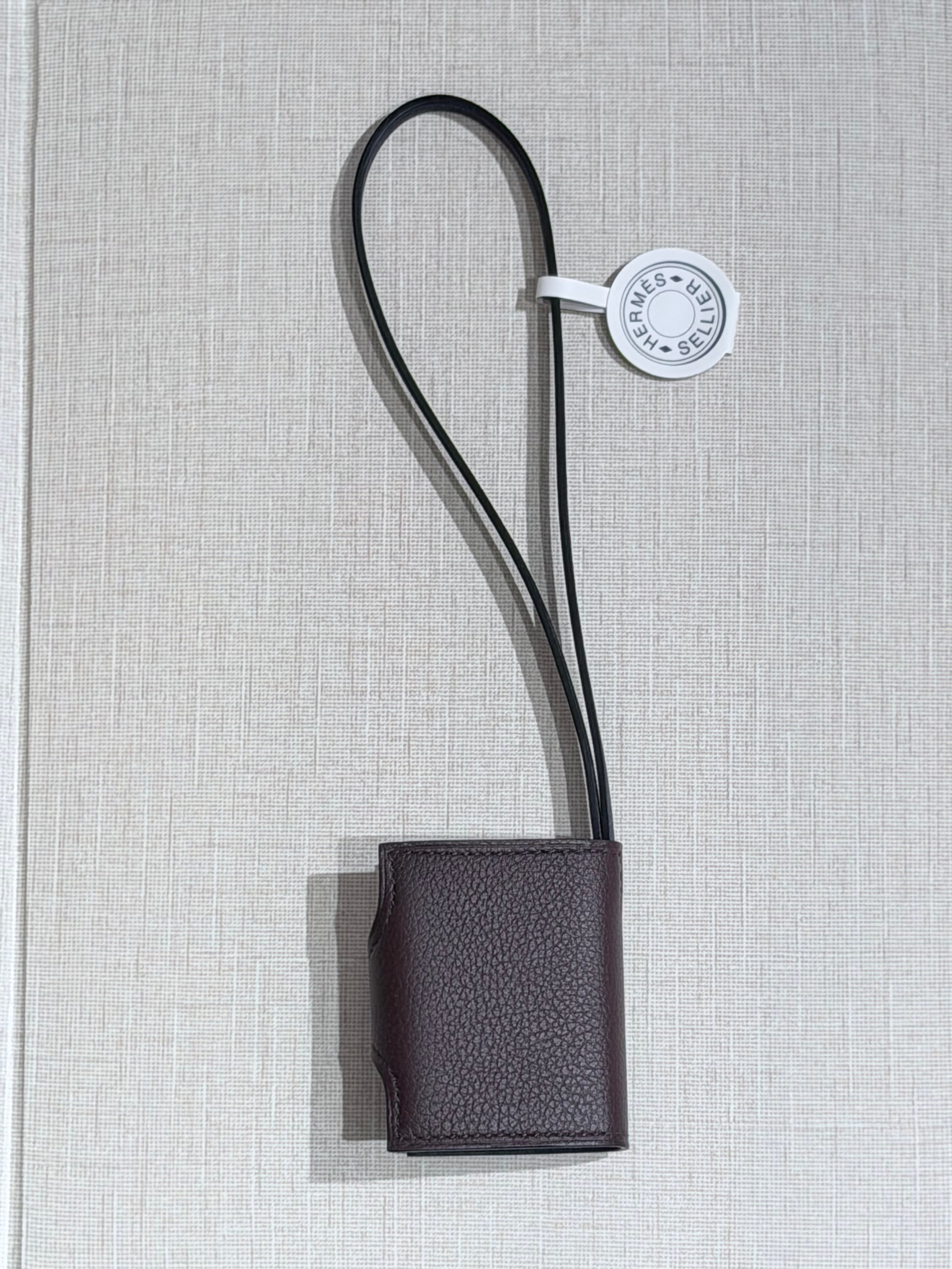 [New] Hermès Ulysse Nano Charm Rouge Sellier/Bleu Saphir