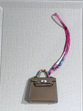 [New] Hermès Kelly Twilly Charm Etoupe Tadelakt CK