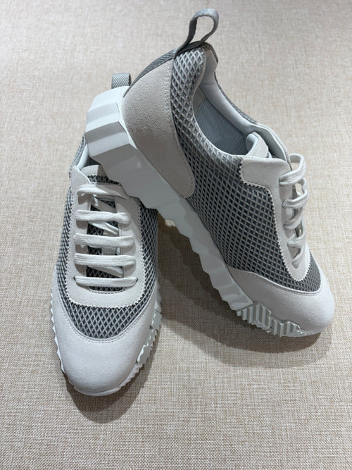 [New] Hermès Bouncing Sneakers Gris Lulea/Blanc 38.5