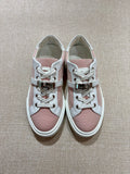 [New] Hermès  Day Sneakers Framboise/Blanc Canvas/Calfskin CK 38.5