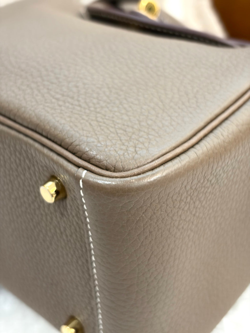 [Preloved] Hermès Mini Lindy Etoupe TC CC
