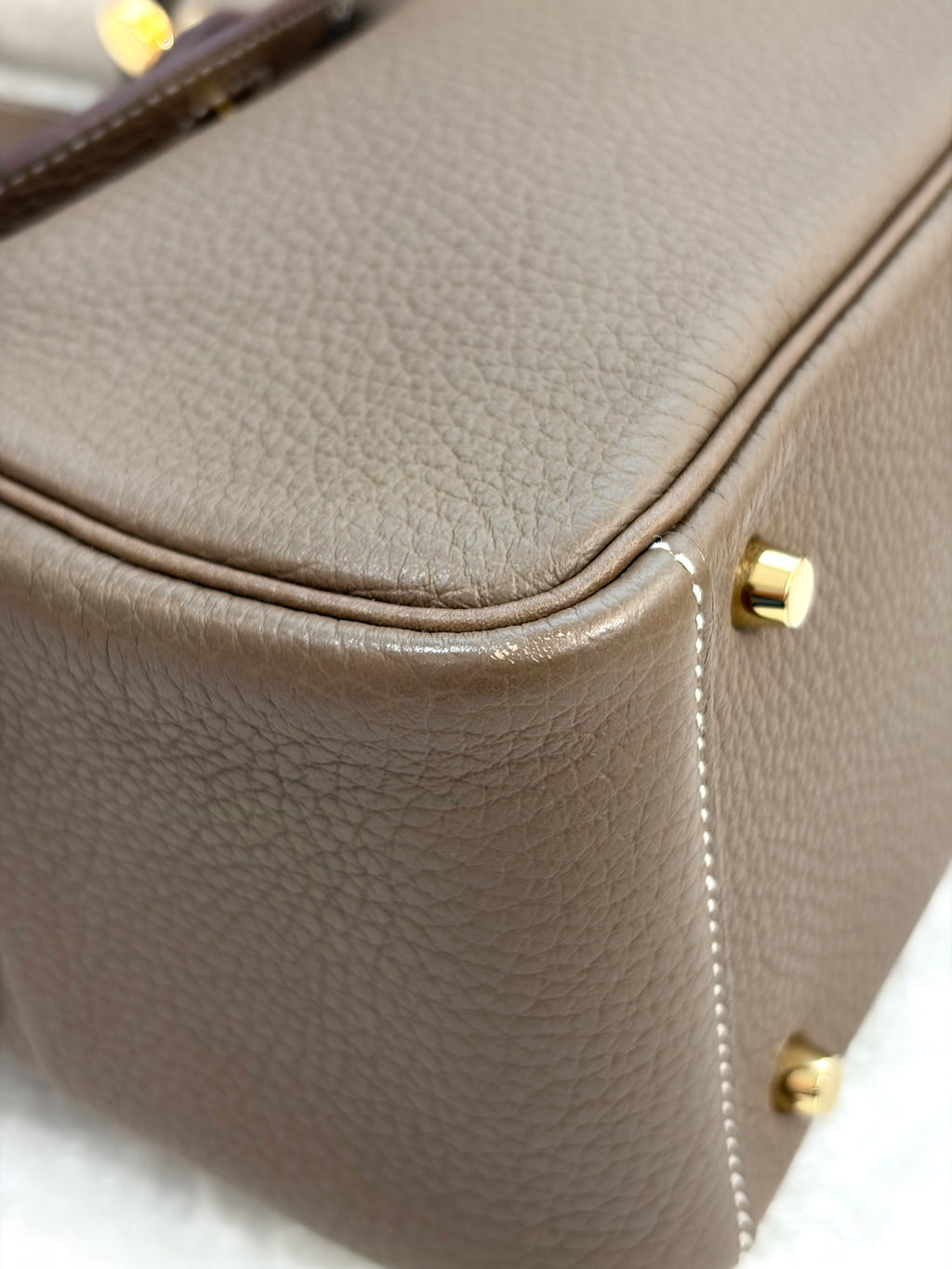 [Preloved] Hermès Mini Lindy Etoupe TC CC