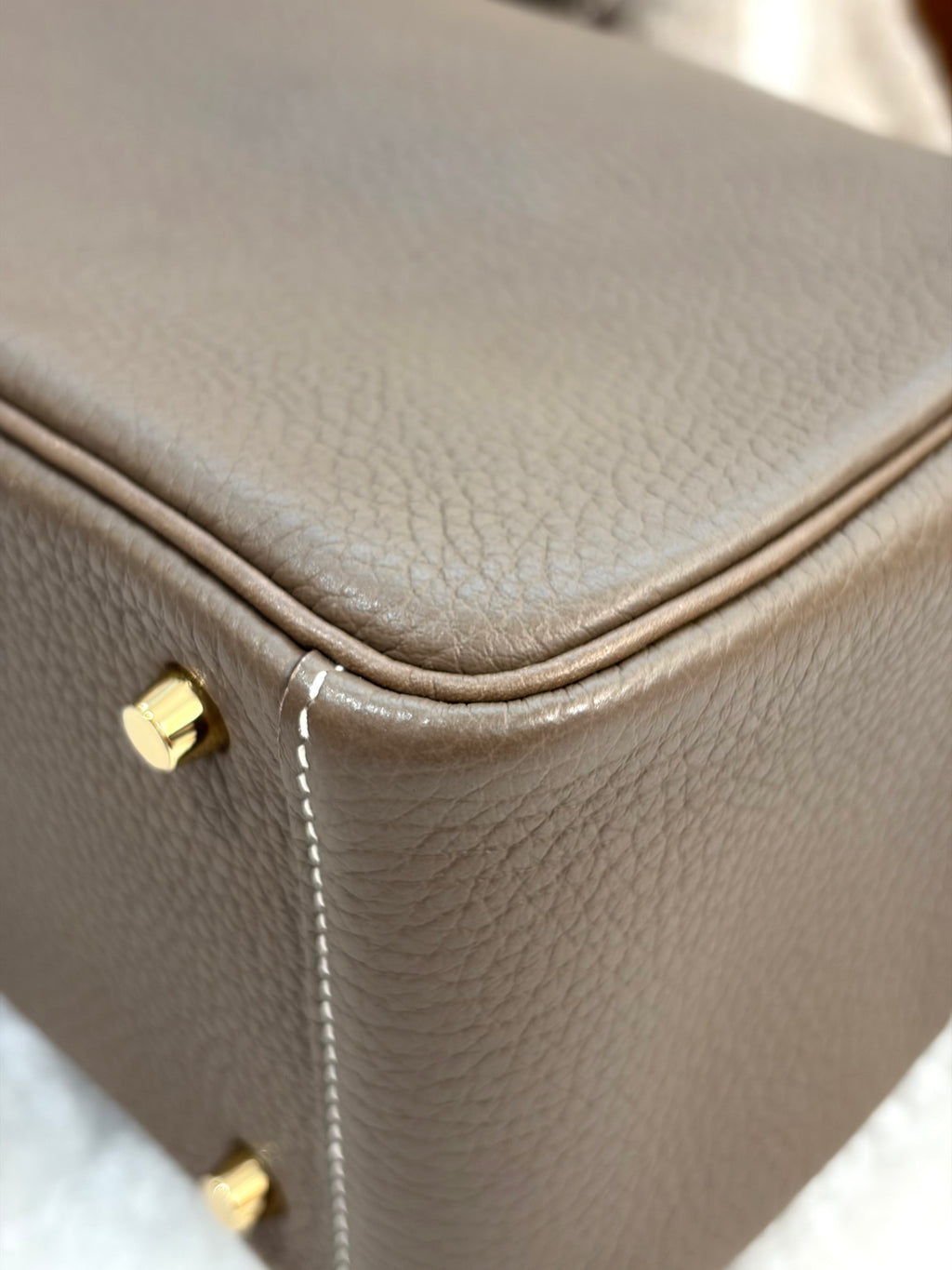 [Preloved] Hermès Mini Lindy Etoupe TC CC