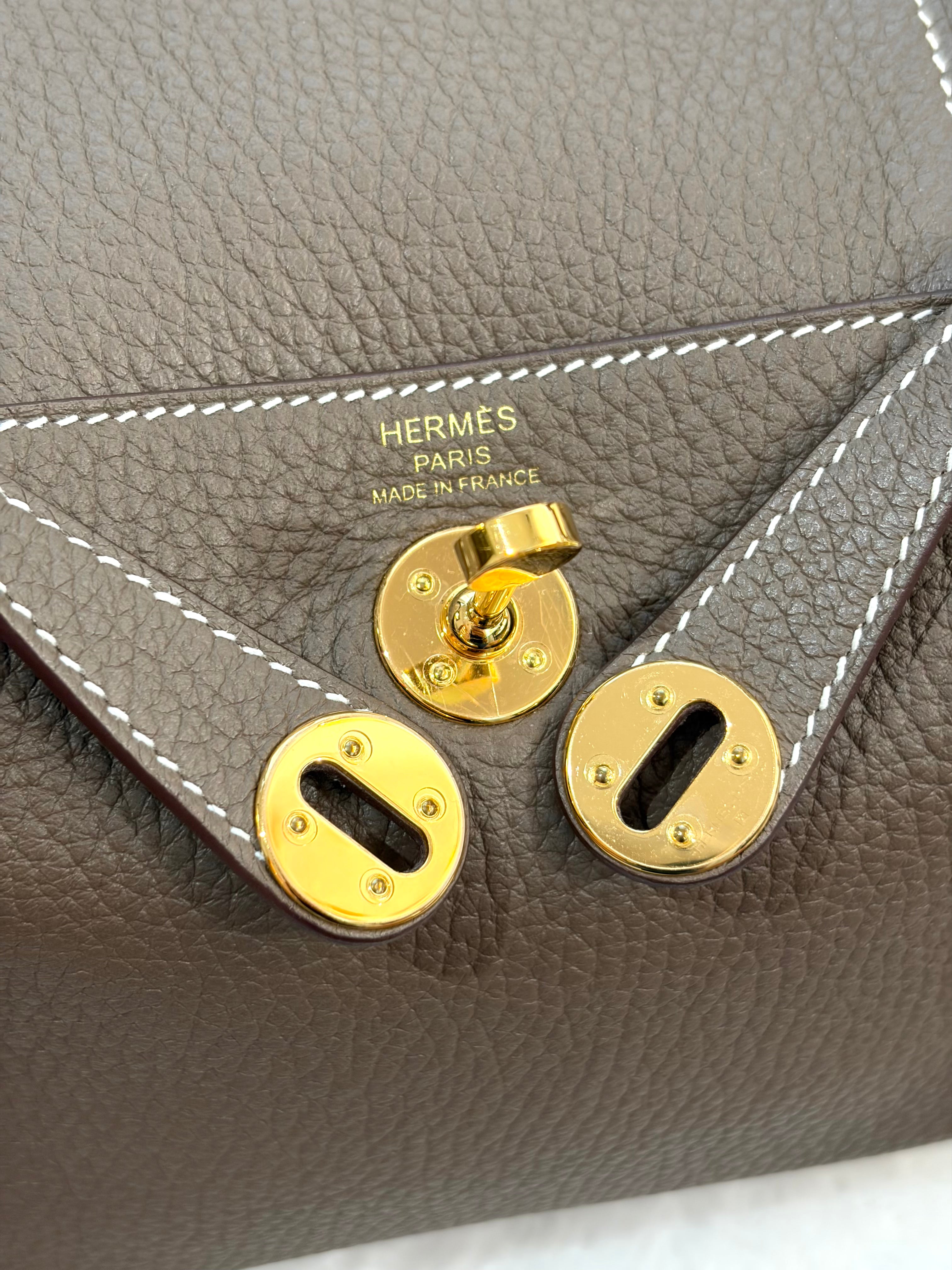 [Preloved] Hermès Mini Lindy Etoupe TC CC