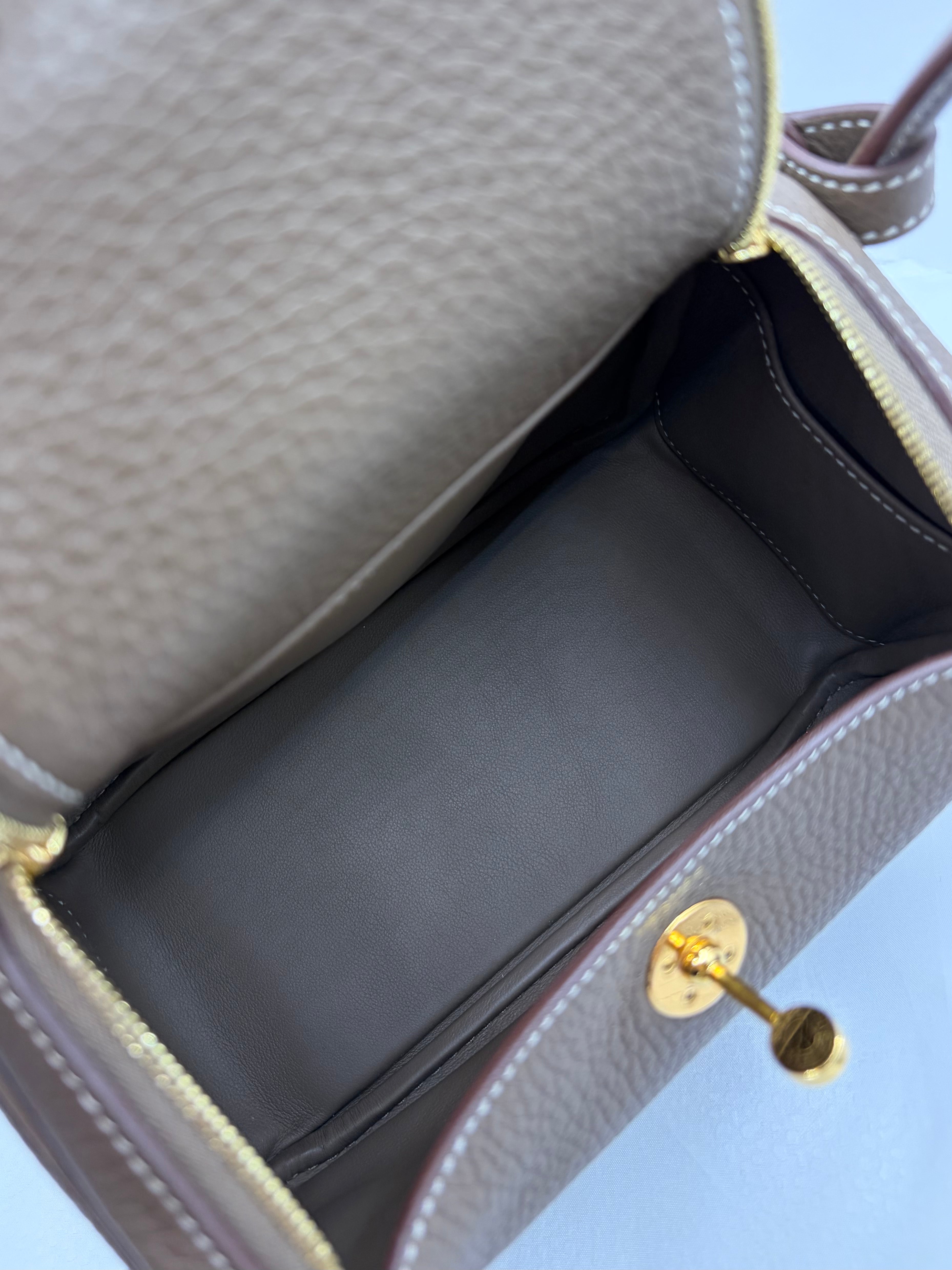 [Preloved] Hermès Mini Lindy Etoupe TC CC
