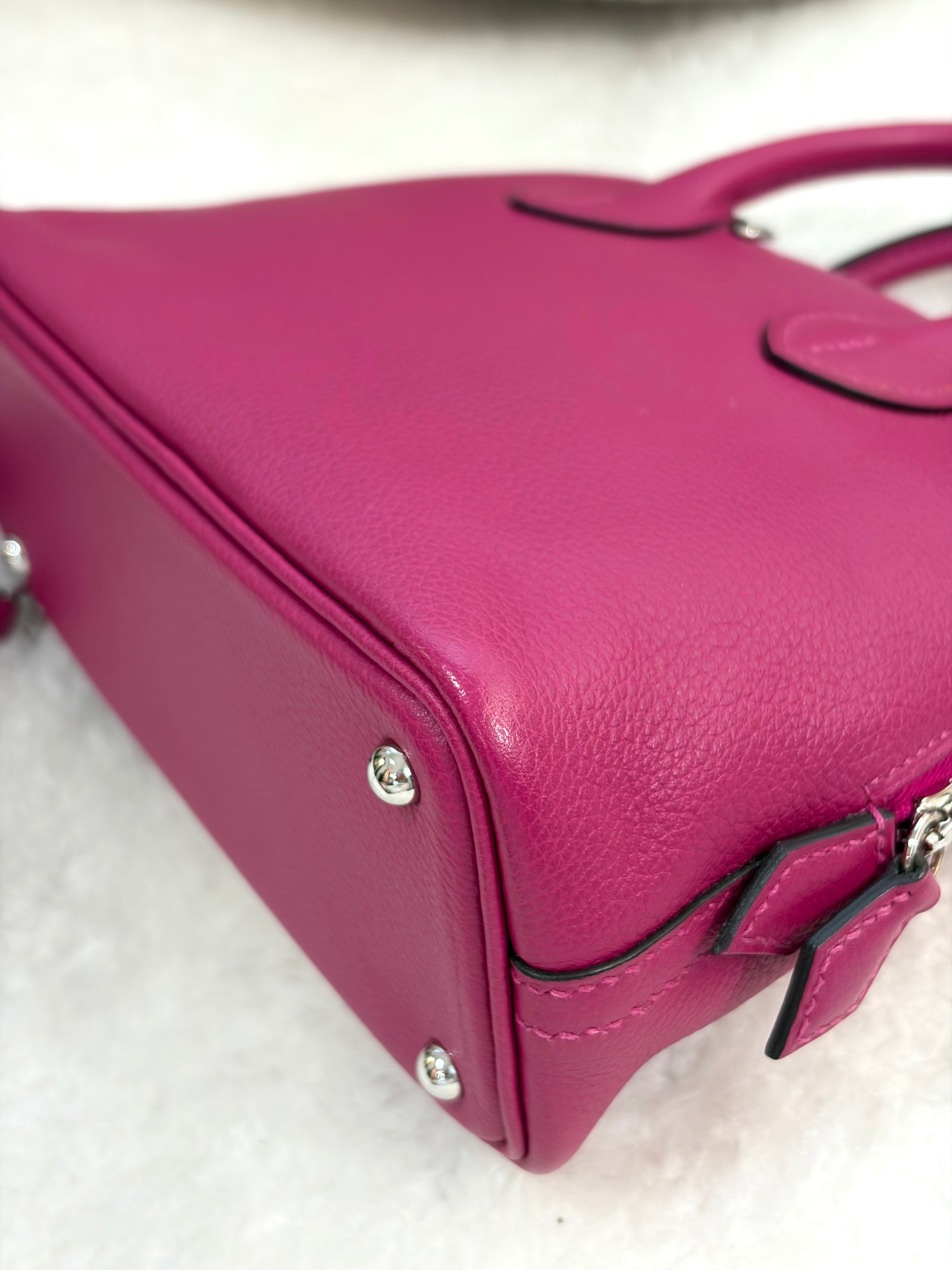 [Preloved] Hermès Mini Bolide Rose Purple Evercolor CK
