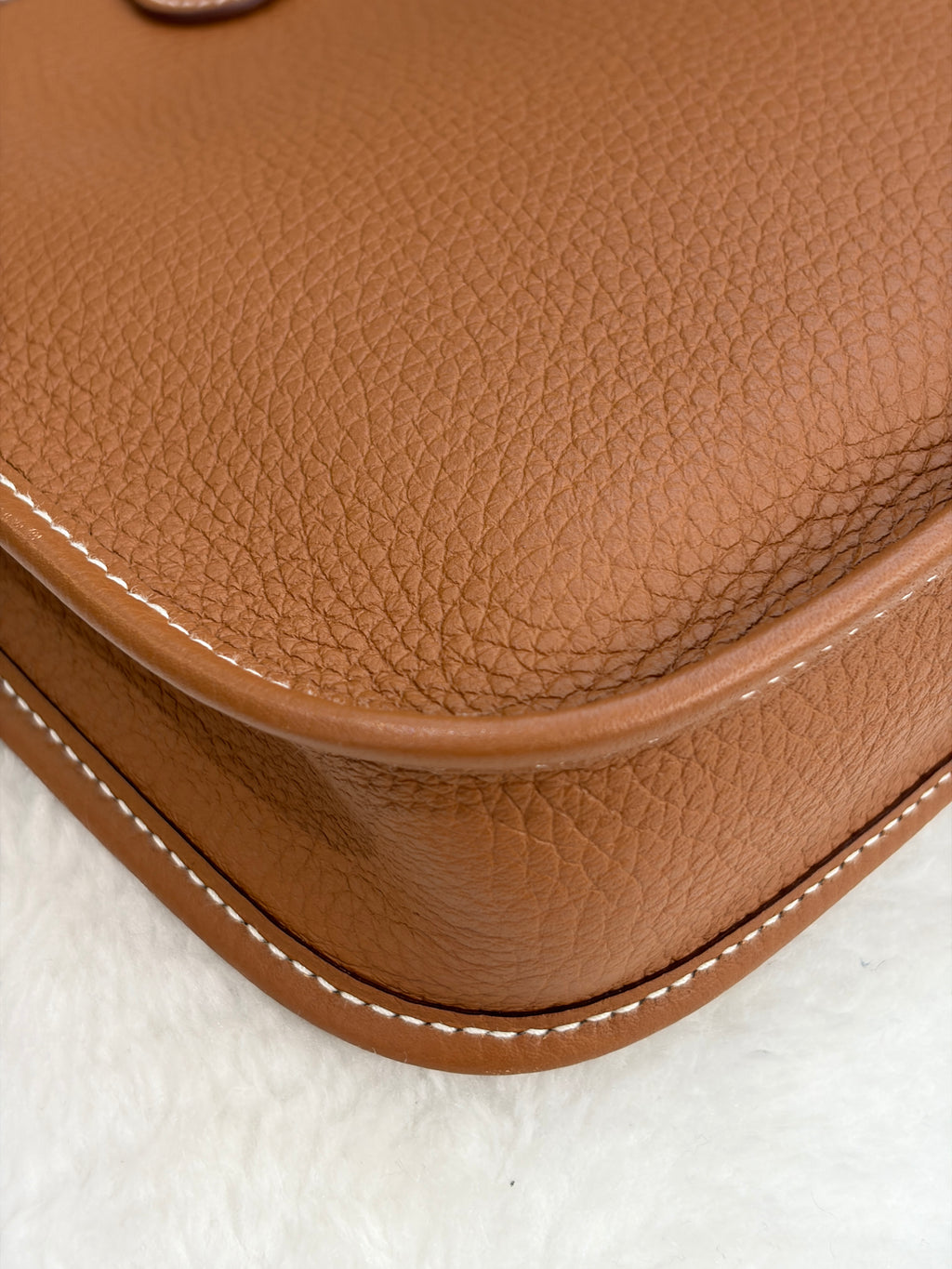 [Preloved] Hermès Mini Evelyne Gold TC CC