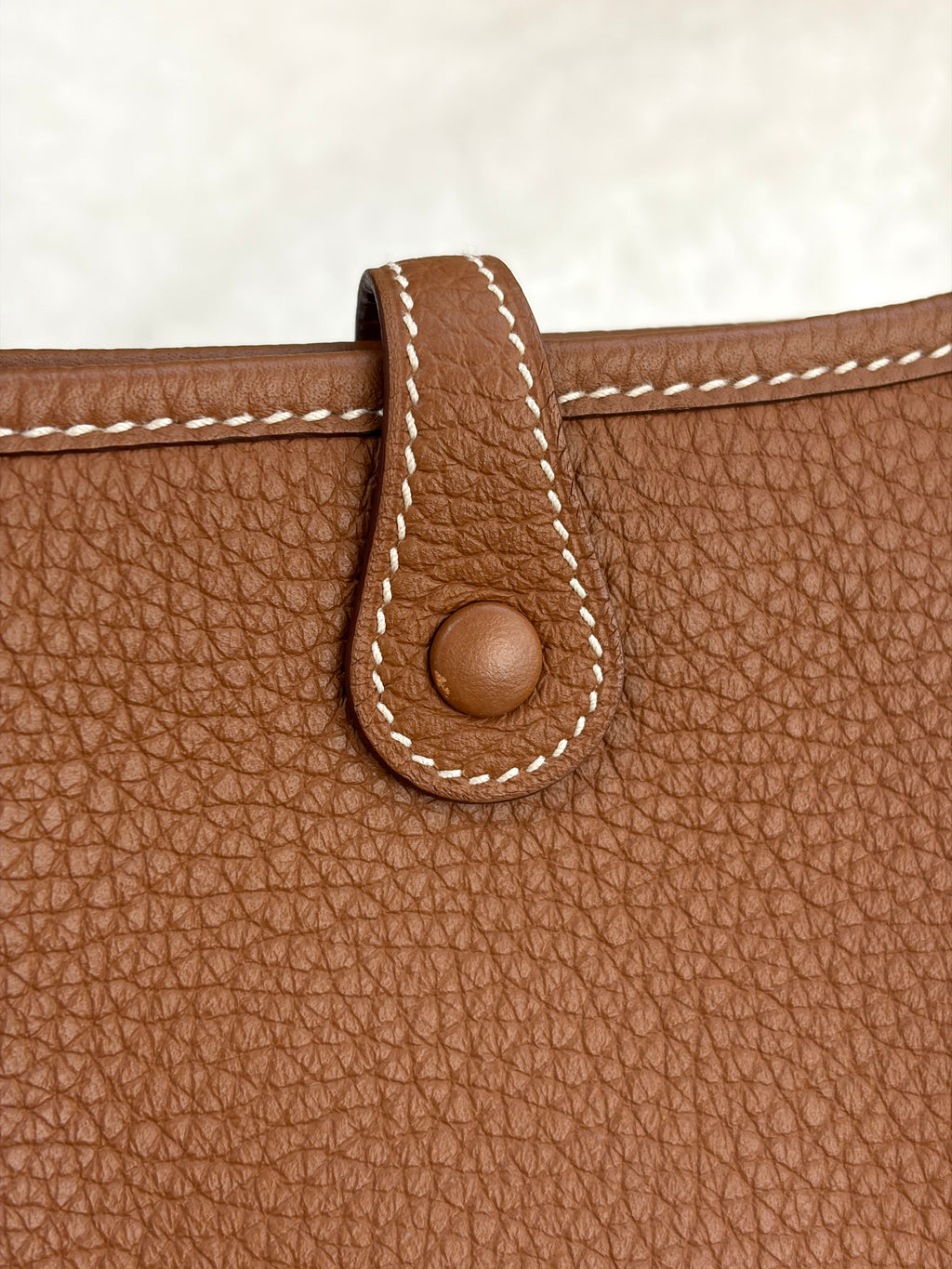 [Preloved] Hermès Mini Evelyne Gold TC CC