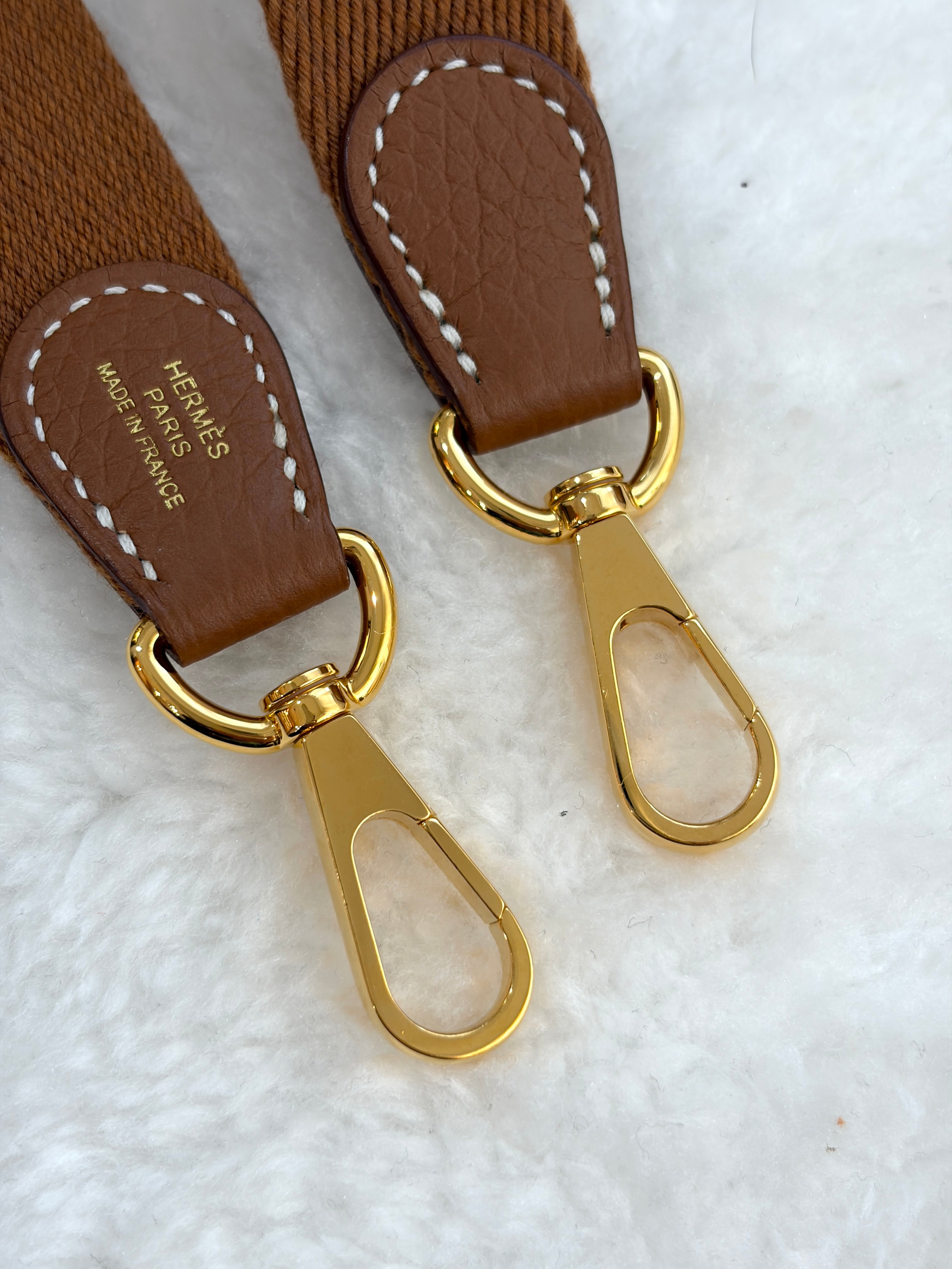 [Preloved] Hermès Mini Evelyne Gold TC CC