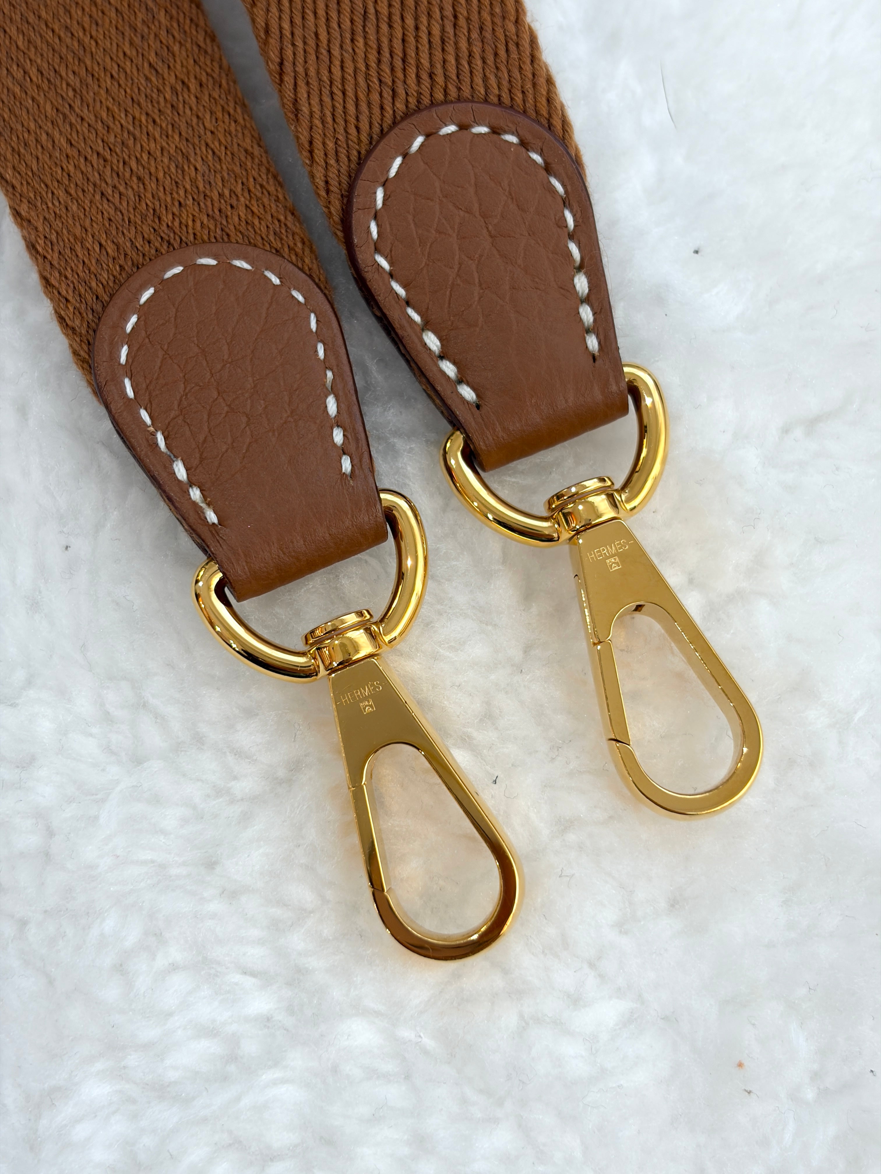 [Preloved] Hermès Mini Evelyne Gold TC CC