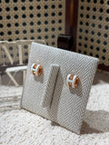 [New] Hermès Mini Pop H Earrings Blanc Rosegold