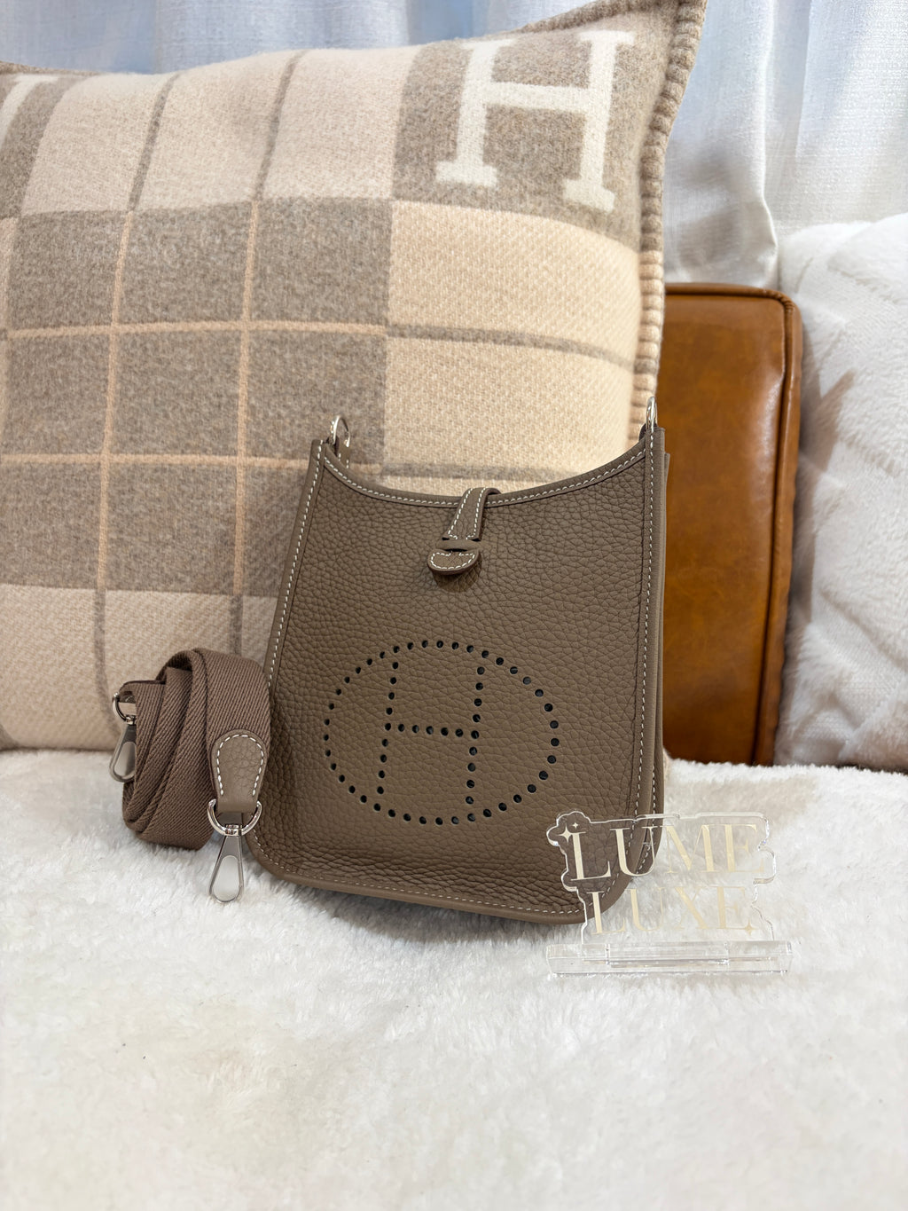 [New] Hermès Evelyne 16 Etoupe TC CK