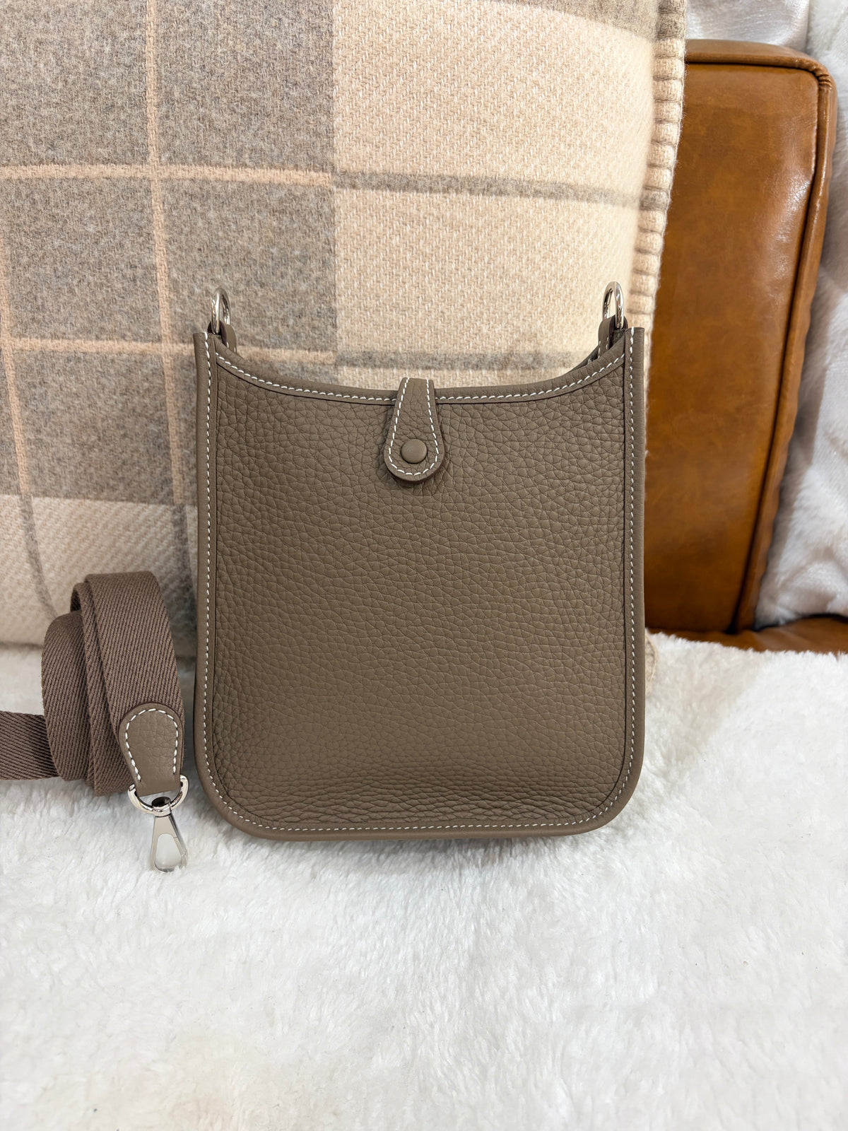 [New] Hermès Evelyne 16 Etoupe TC CK