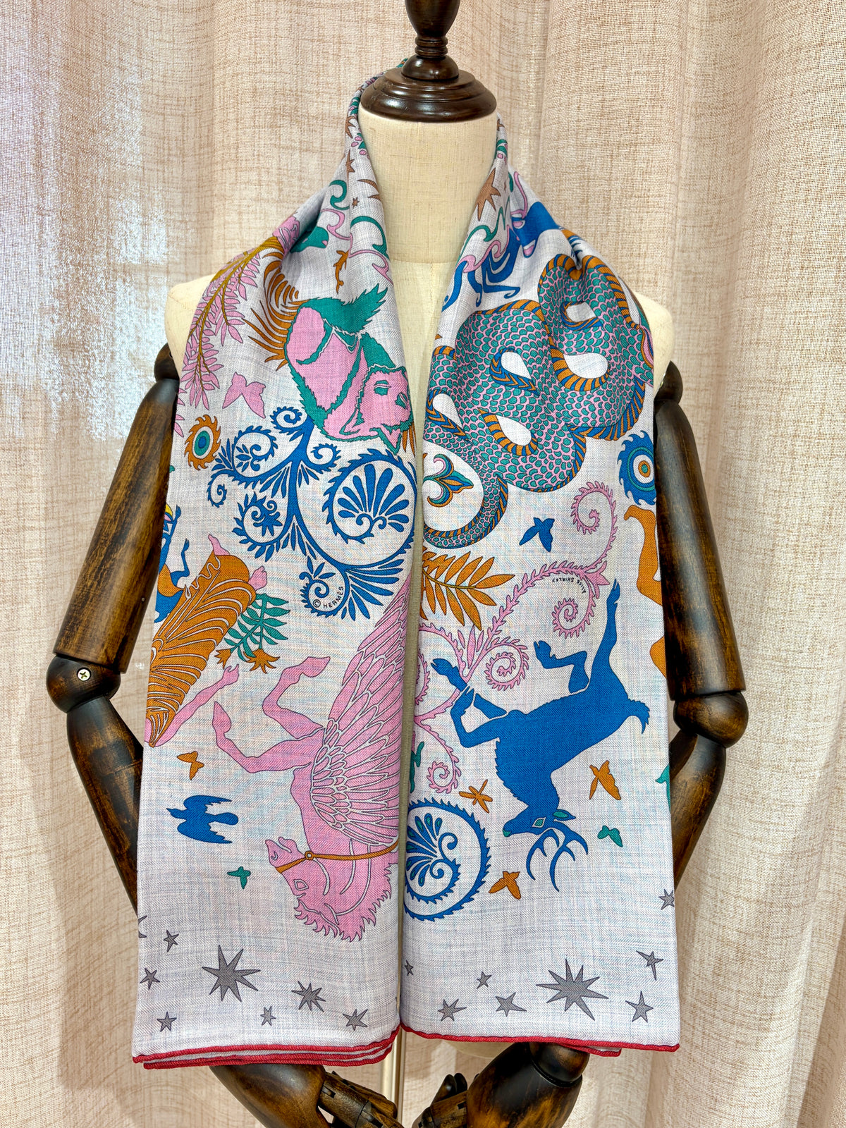 [New] Hermès Shawl 140 Cashmere