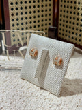[New] Hermès Mini Pop H Earrings Marron Glace Rosegold