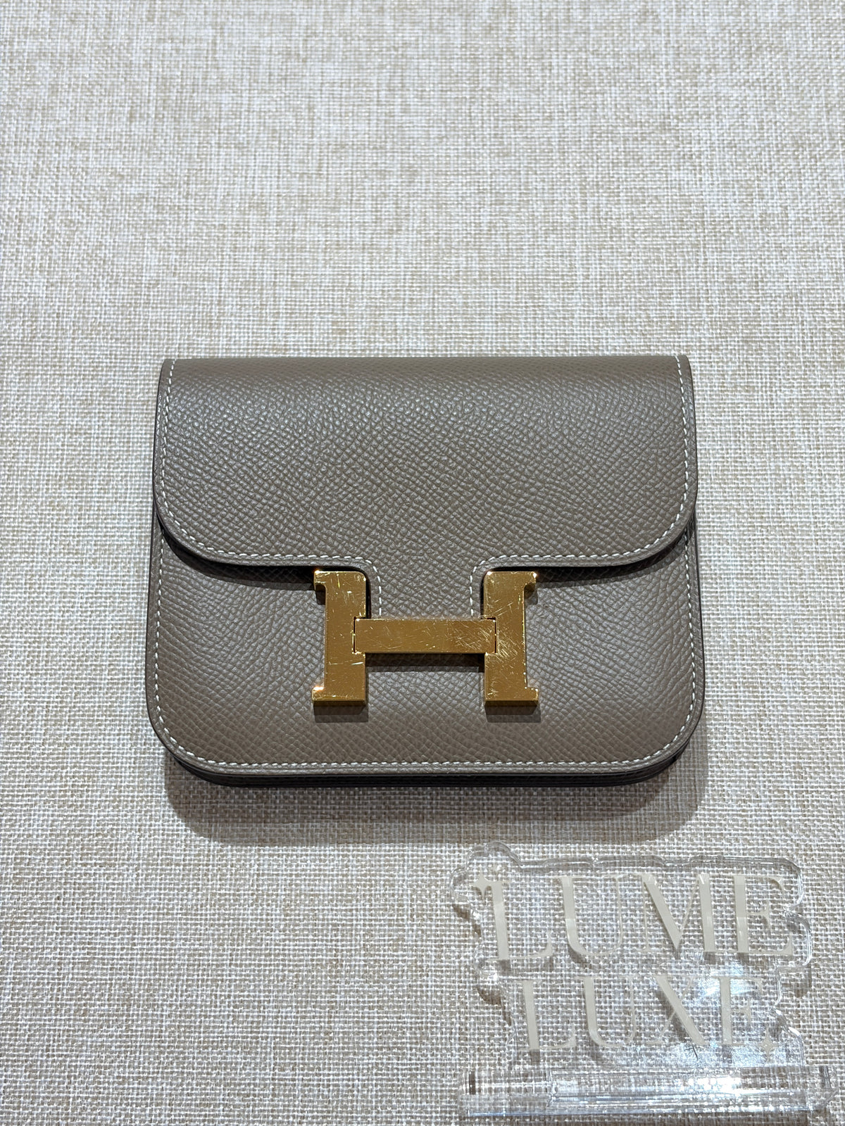 [Preloved] Hermès Constance Slim Etoupe Epsom CC