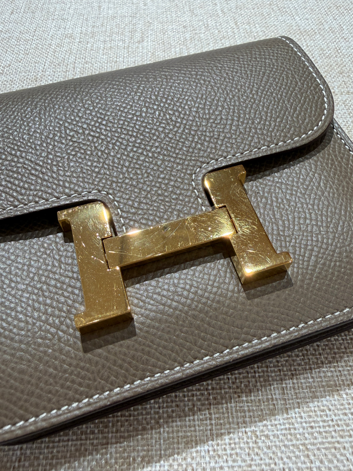 [Preloved] Hermès Constance Slim Etoupe Epsom CC