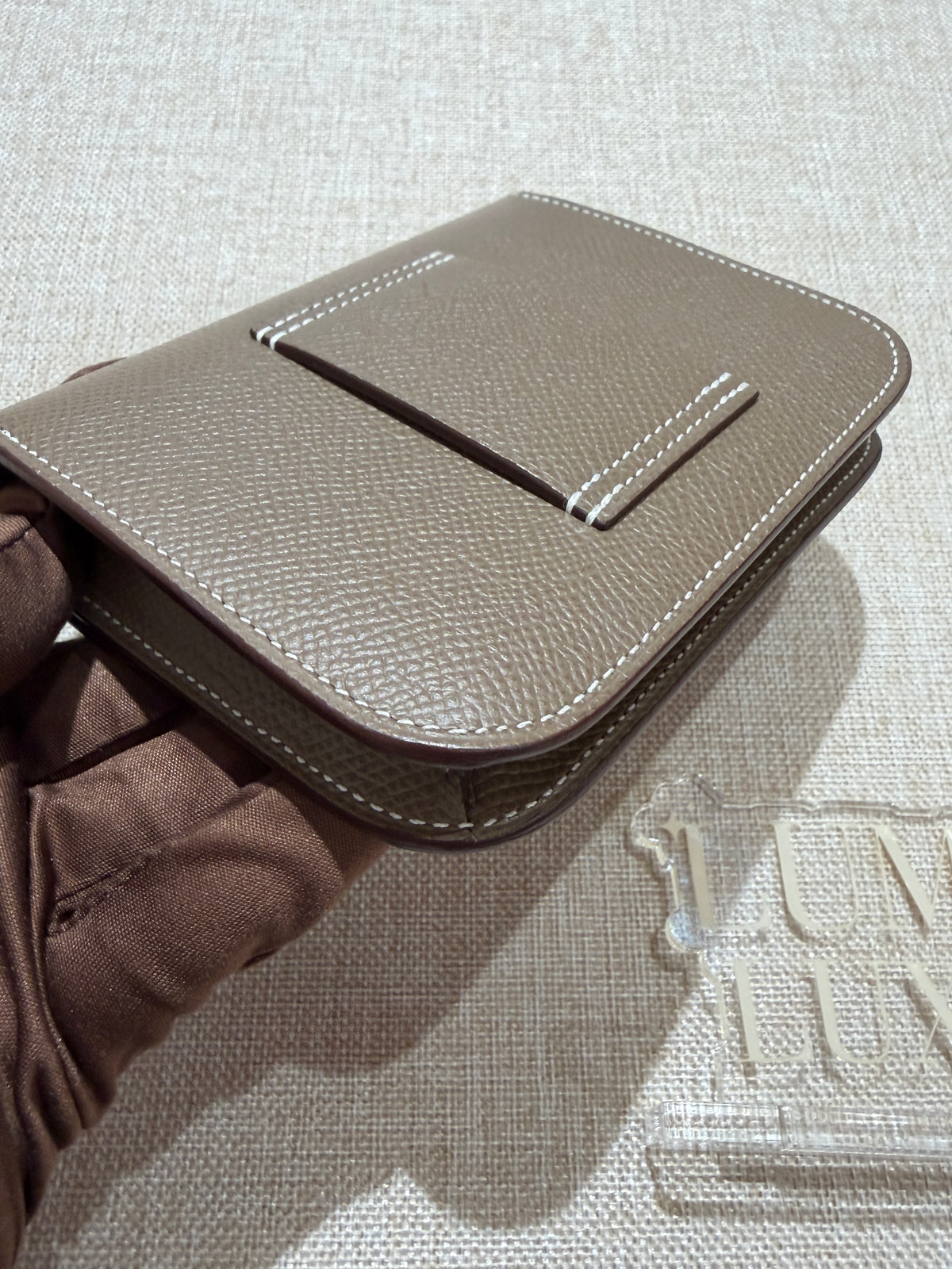 [Preloved] Hermès Constance Slim Etoupe Epsom CC