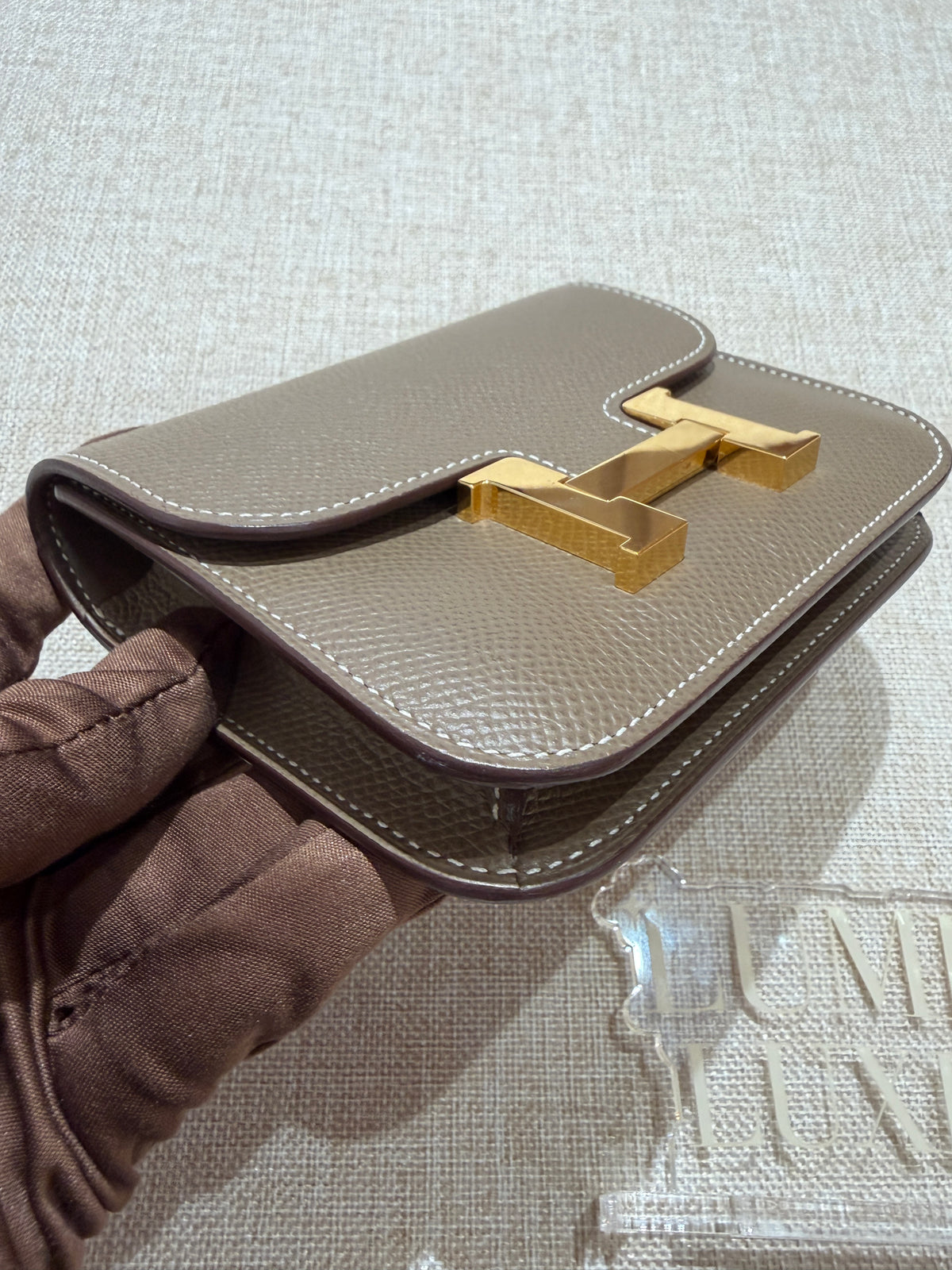 [Preloved] Hermès Constance Slim Etoupe Epsom CC