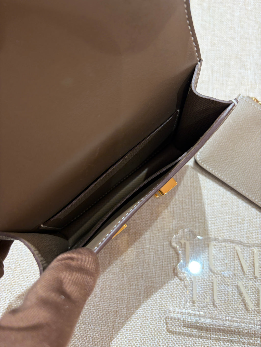 [Preloved] Hermès Constance Slim Etoupe Epsom CC