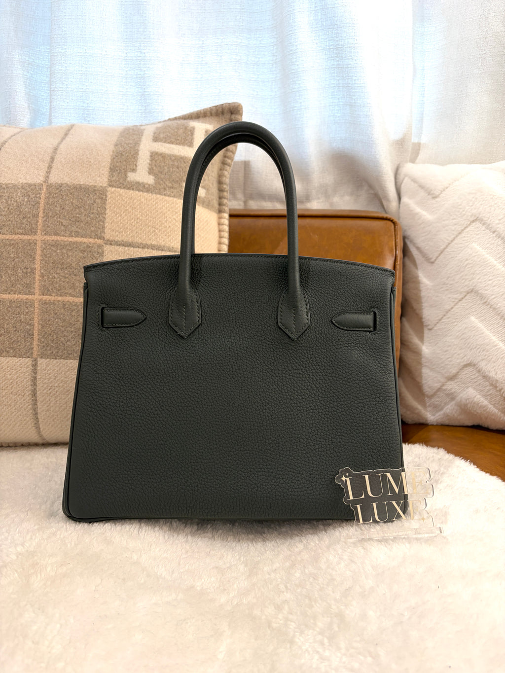 [Preloved] Hermès Birkin 30 Retourne New Vert Fonce Togo CK