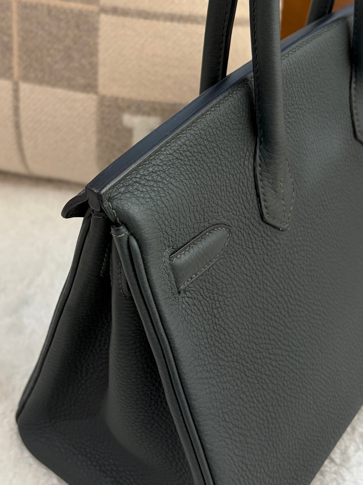 [Preloved] Hermès Birkin 30 Retourne New Vert Fonce Togo CK