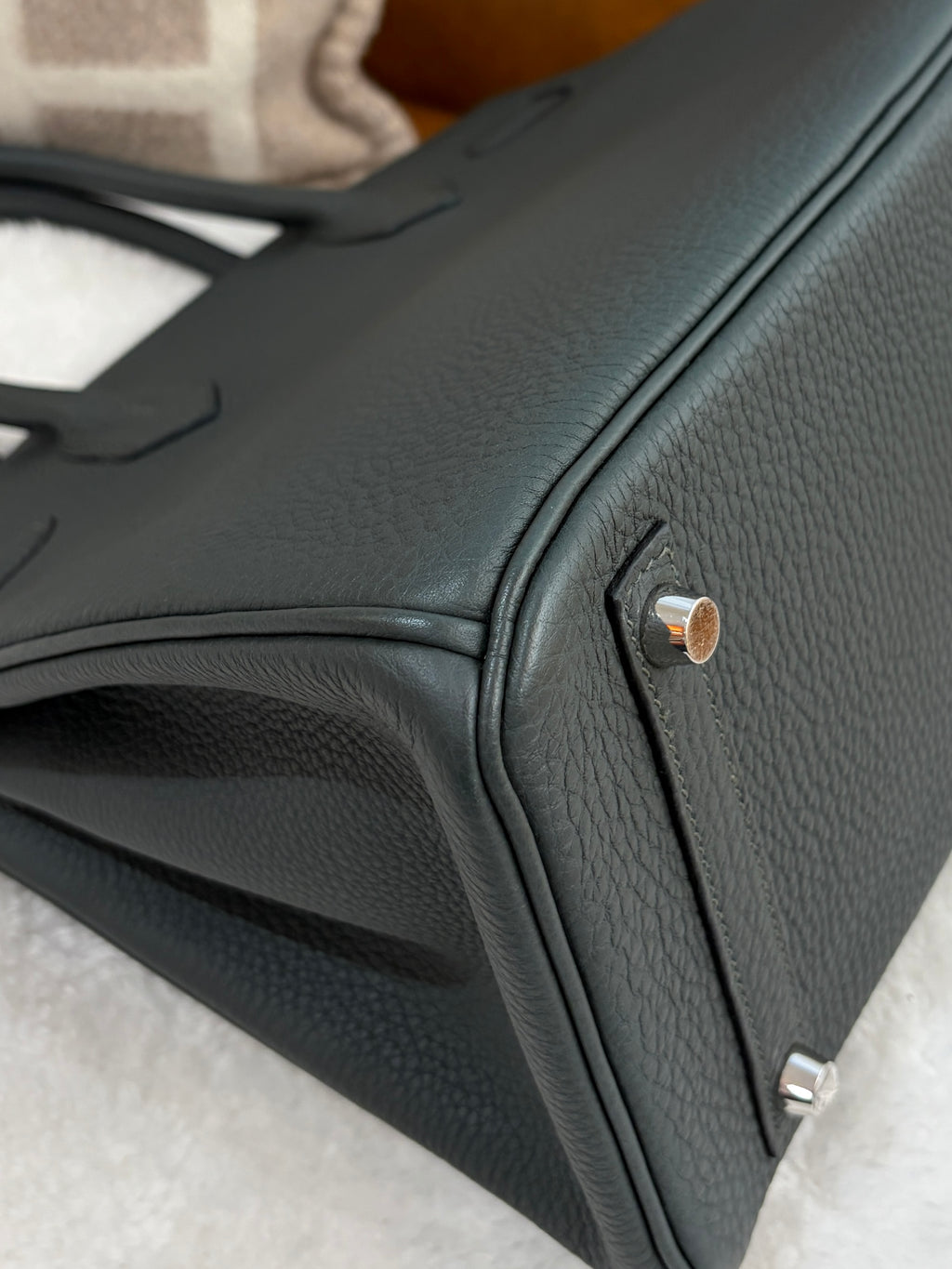 [Preloved] Hermès Birkin 30 Retourne New Vert Fonce Togo CK