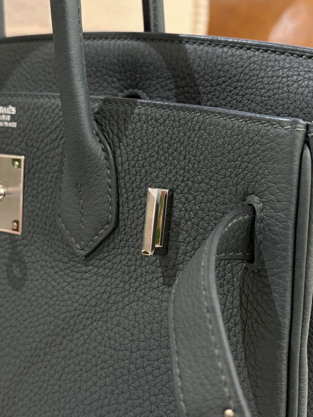 [Preloved] Hermès Birkin 30 Retourne New Vert Fonce Togo CK