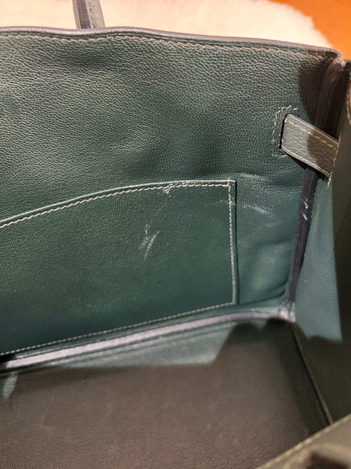 [Preloved] Hermès Birkin 30 Retourne New Vert Fonce Togo CK