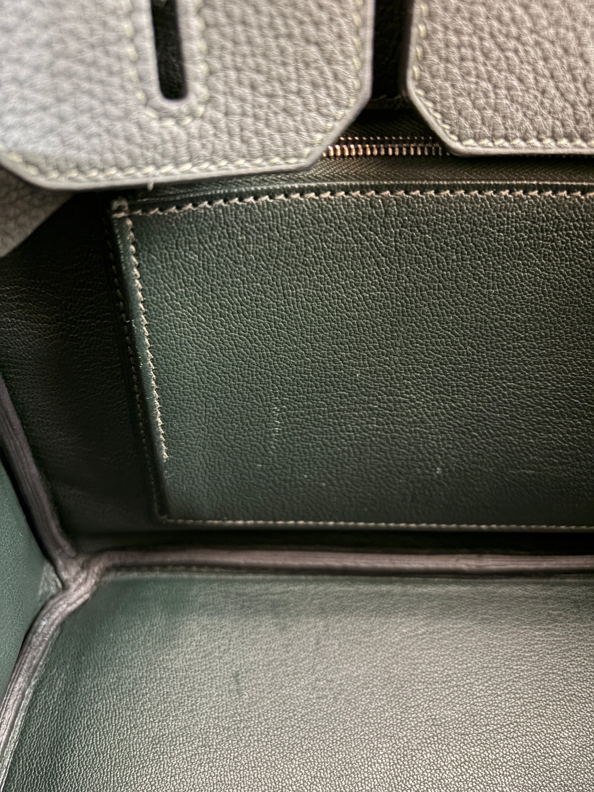 [Preloved] Hermès Birkin 30 Retourne New Vert Fonce Togo CK