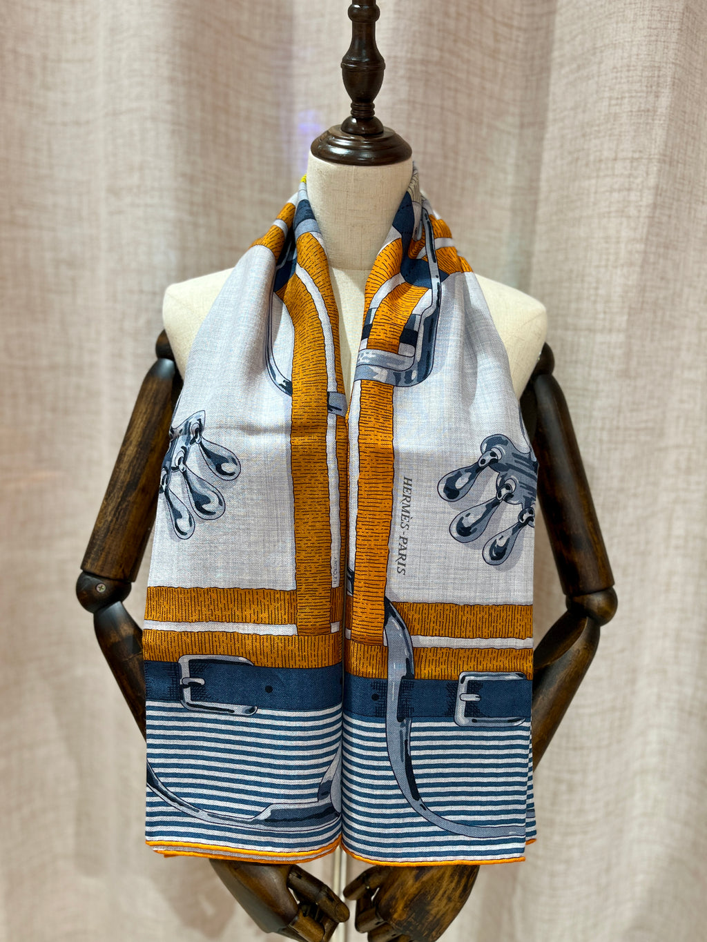 [New] Hermès Shawl 140 Cashmere
