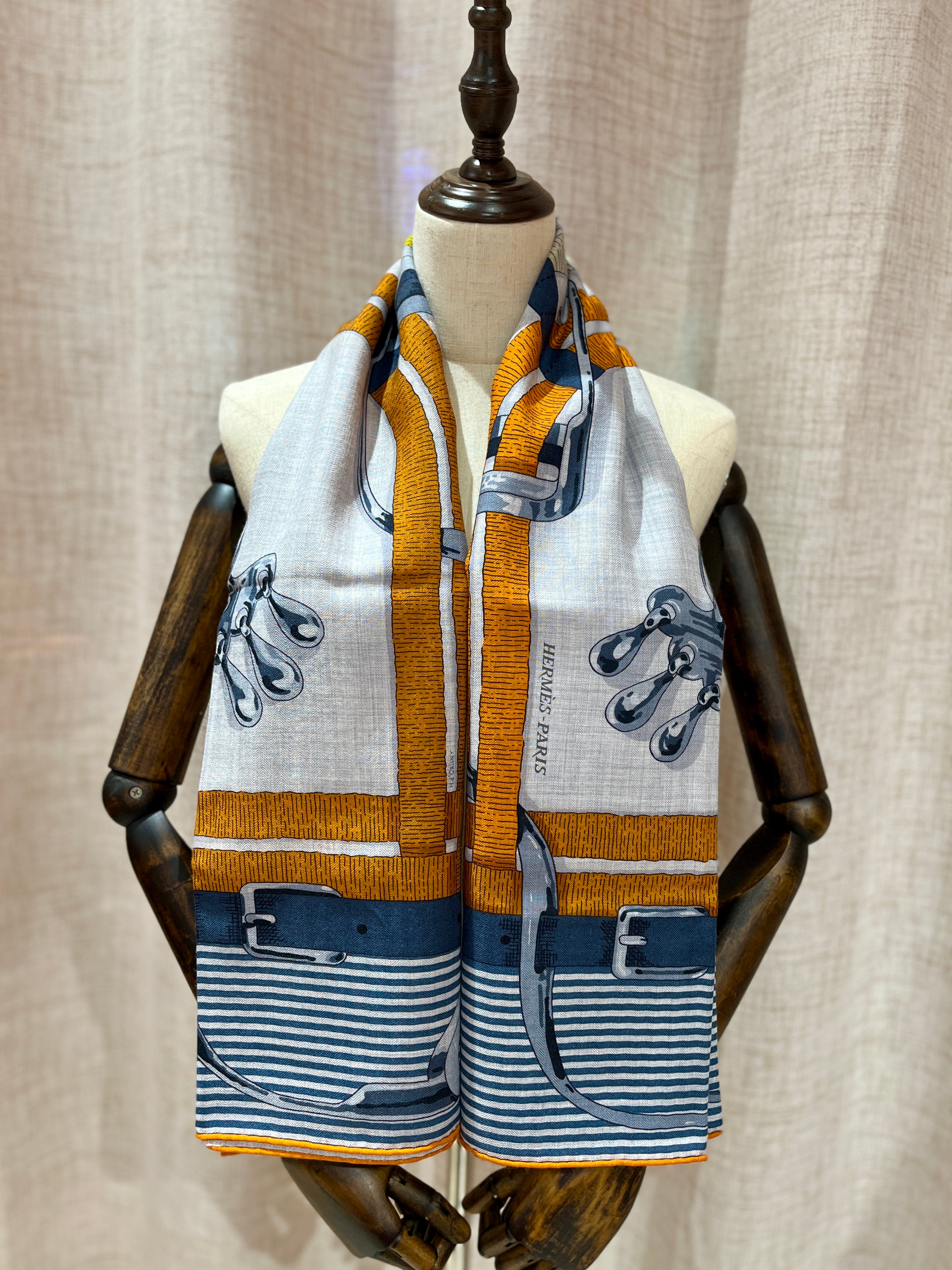 [New] Hermès Shawl 140 Cashmere