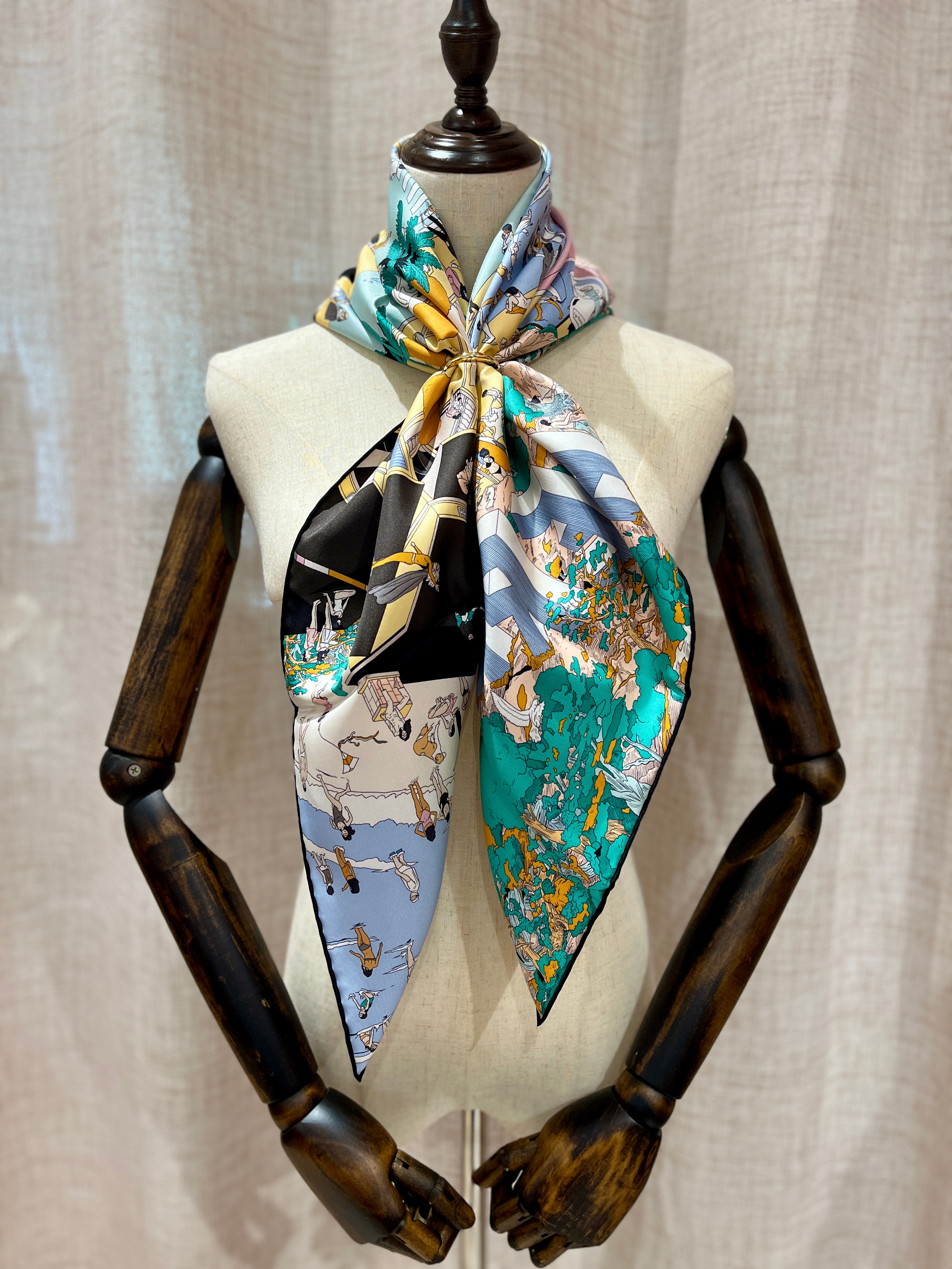 [New] Hermès Scarf 90 Silk