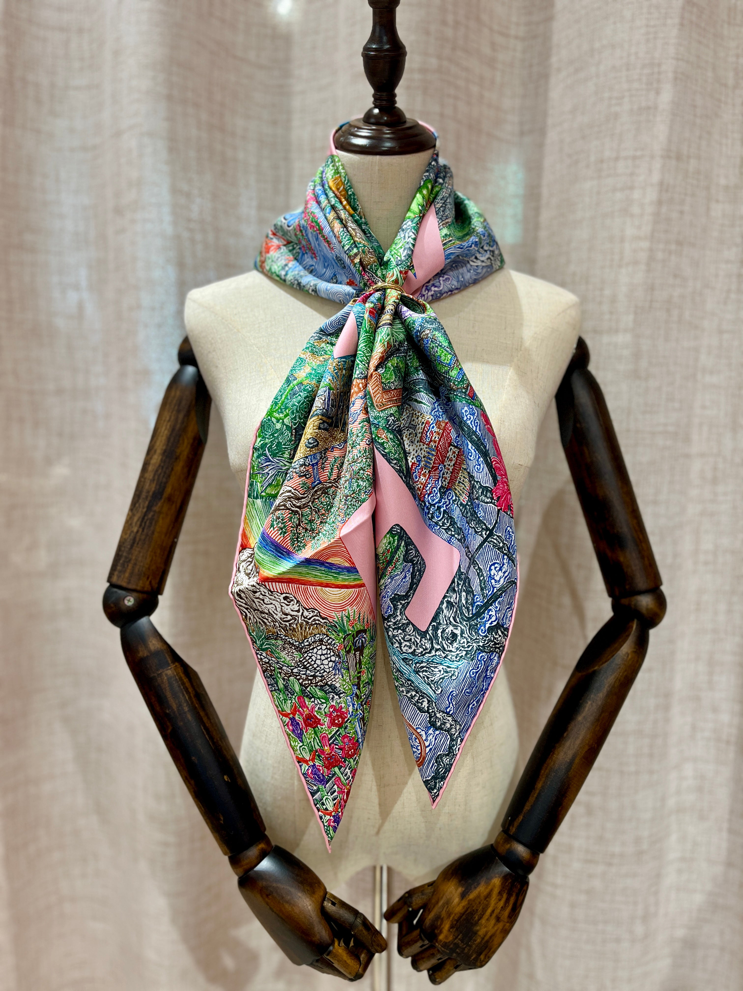 [New] Hermès Scarf 90 Silk
