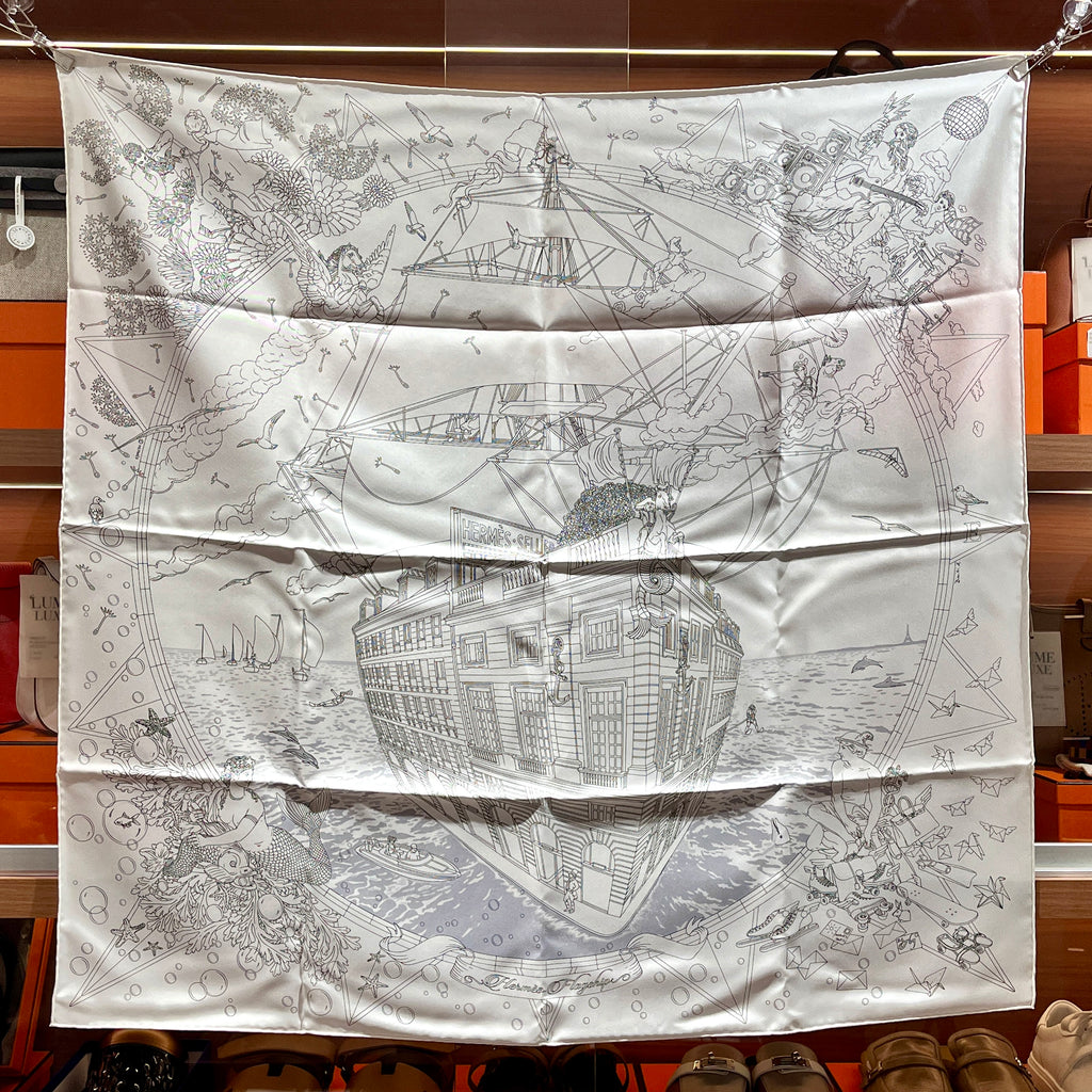 [New] Hermès Scarf 90 Silk