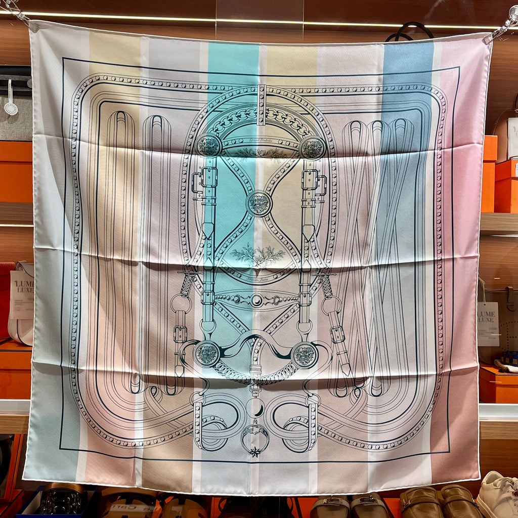 [New] Hermès Double Face Scarf 90