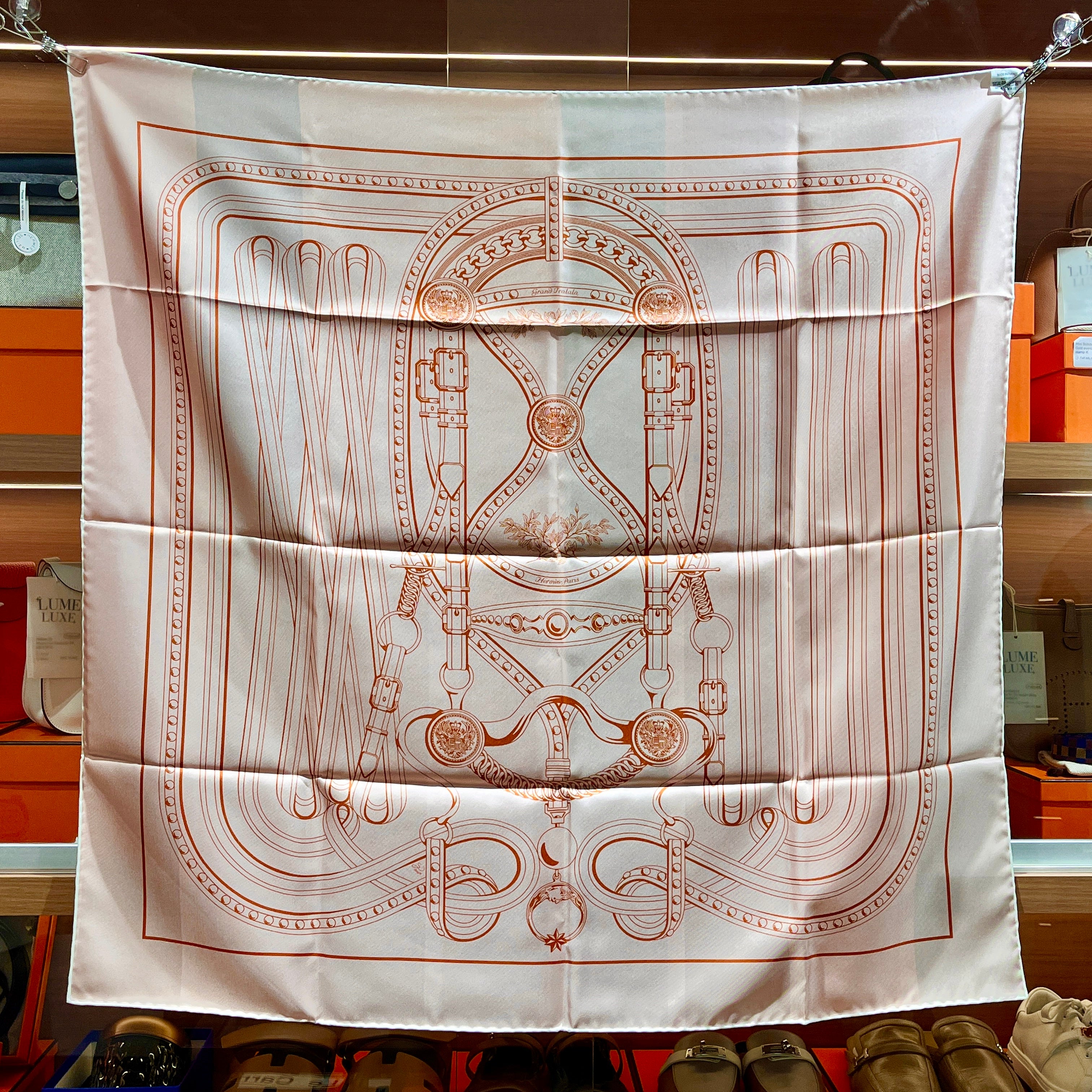 [New] Hermès Double Face Scarf 90