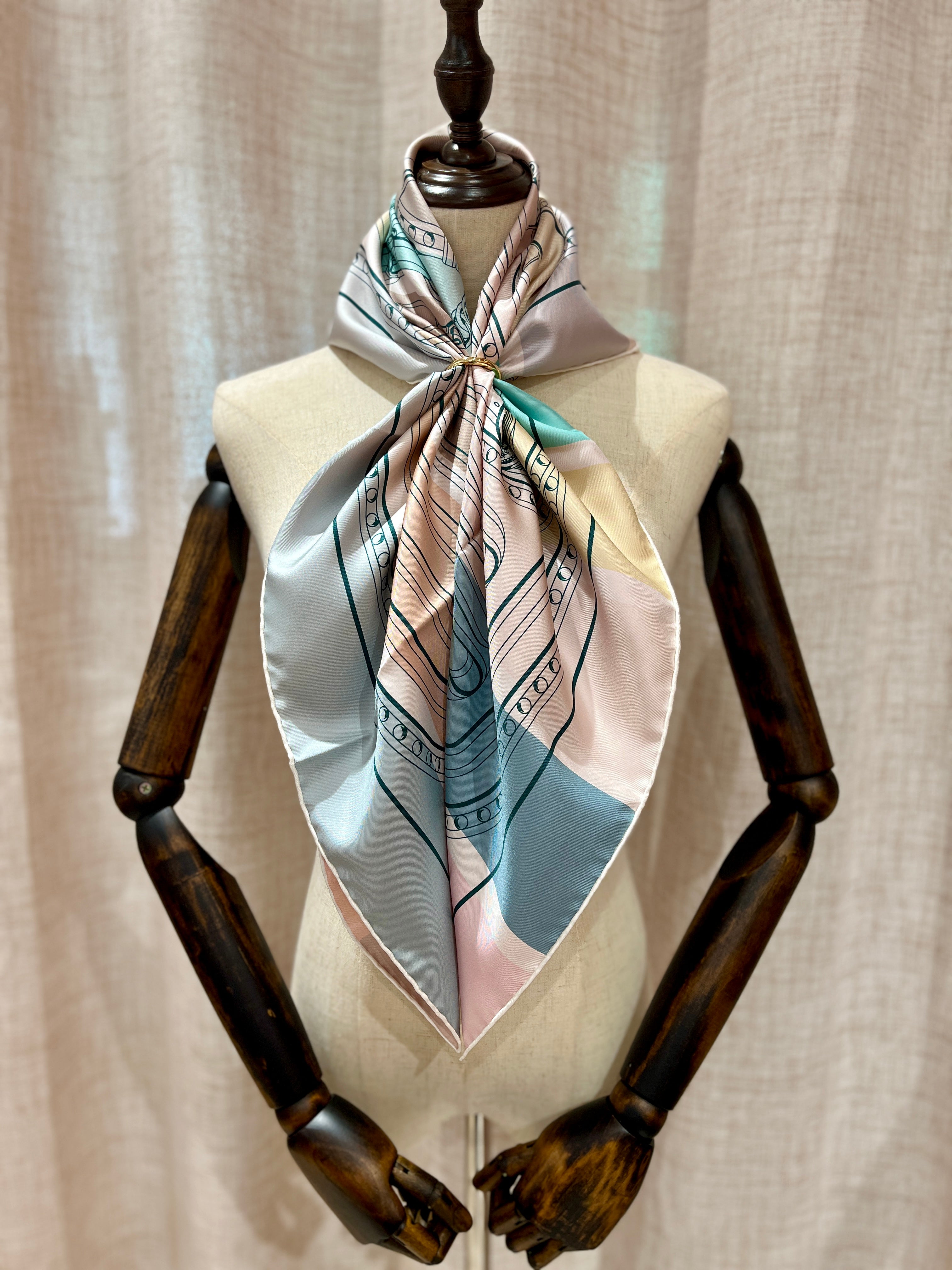 [New] Hermès Double Face Scarf 90
