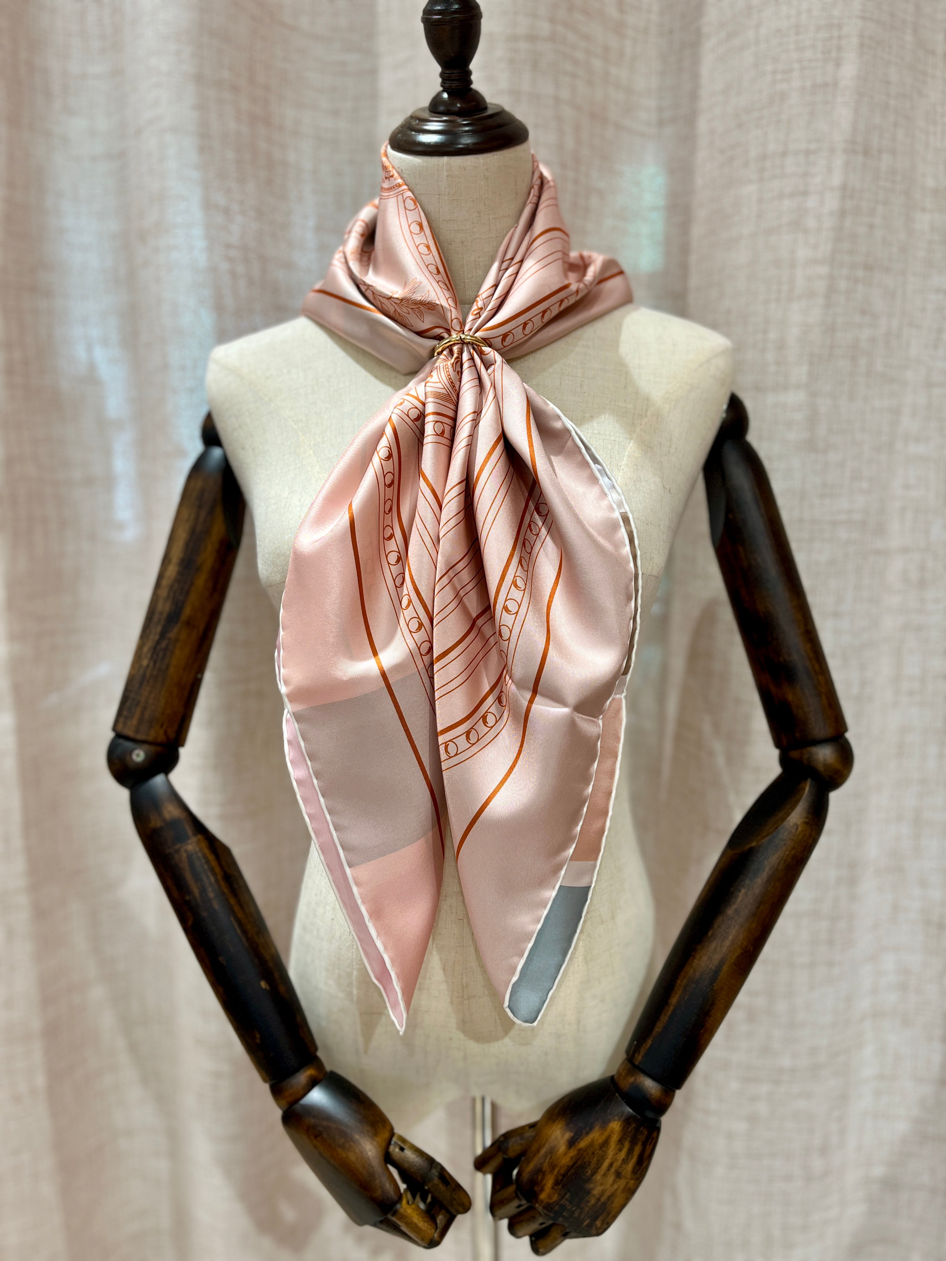 [New] Hermès Double Face Scarf 90